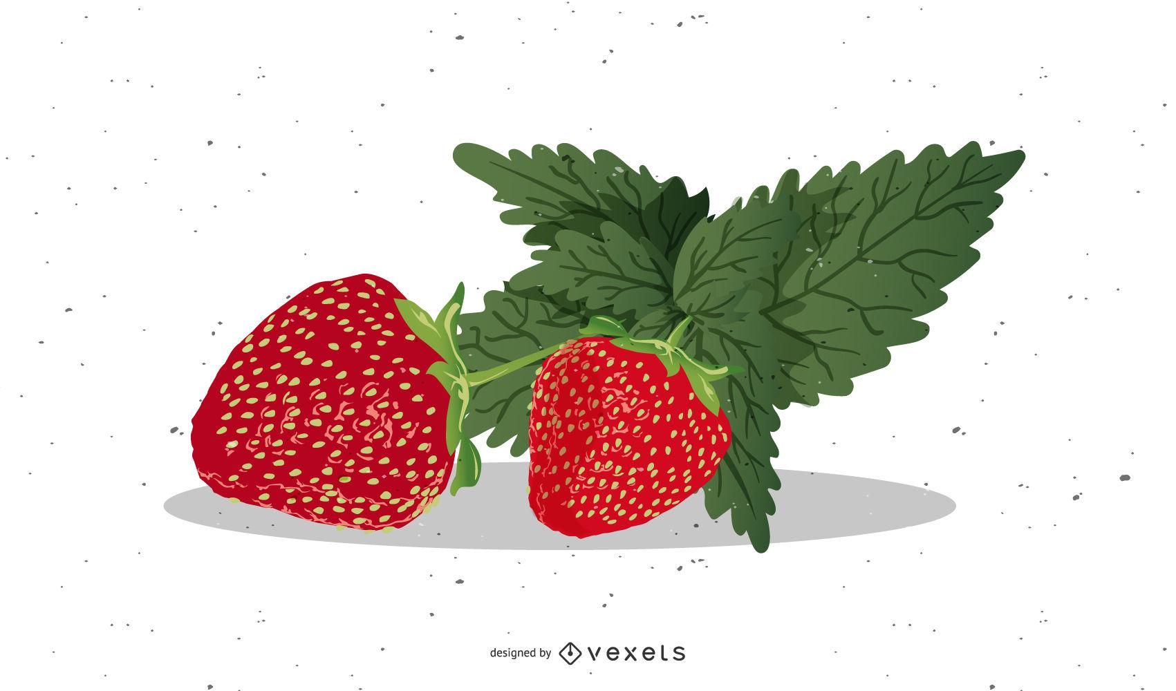 Realistic Strawberry Design