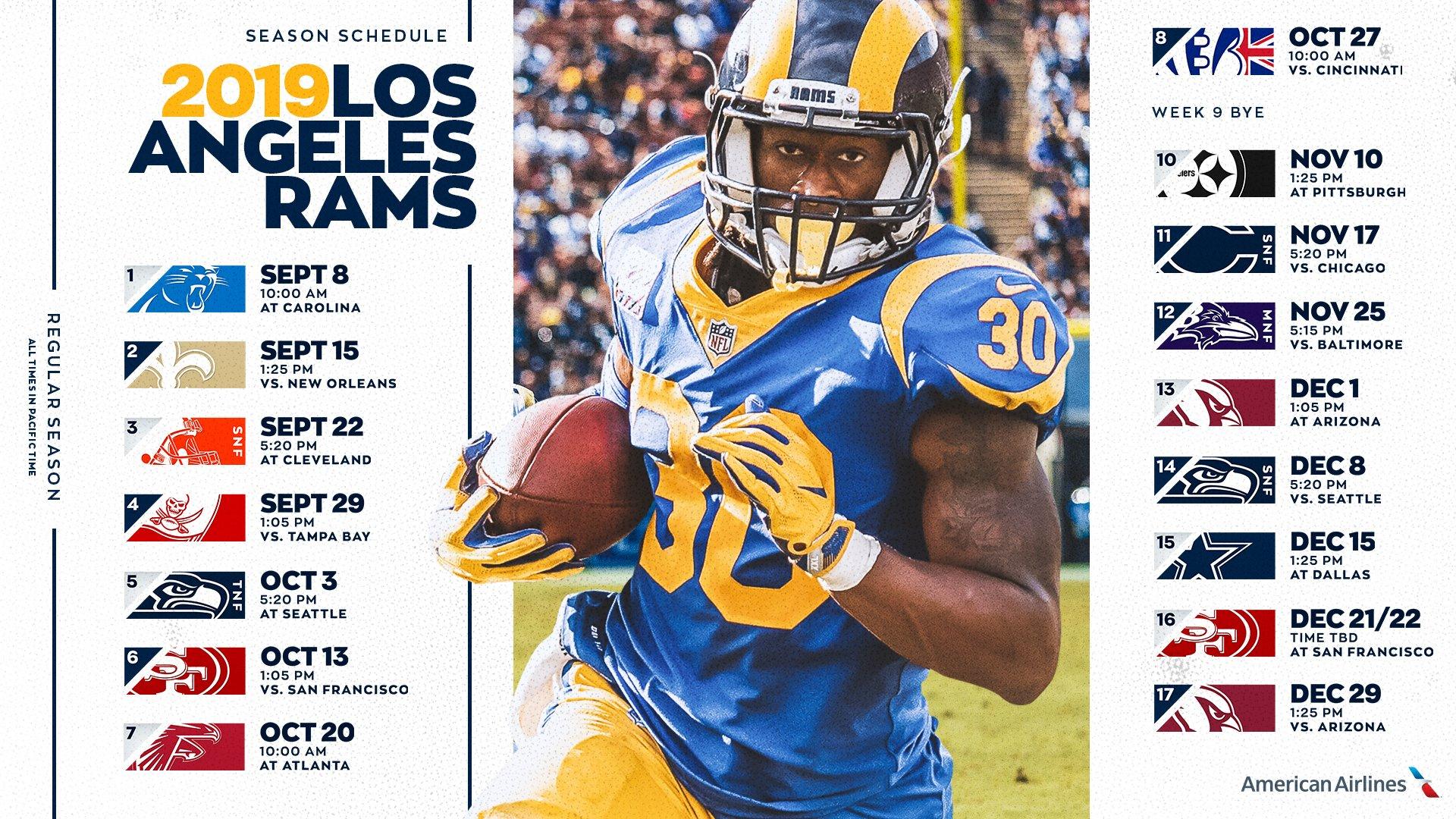 Los Angeles Rams Schedule