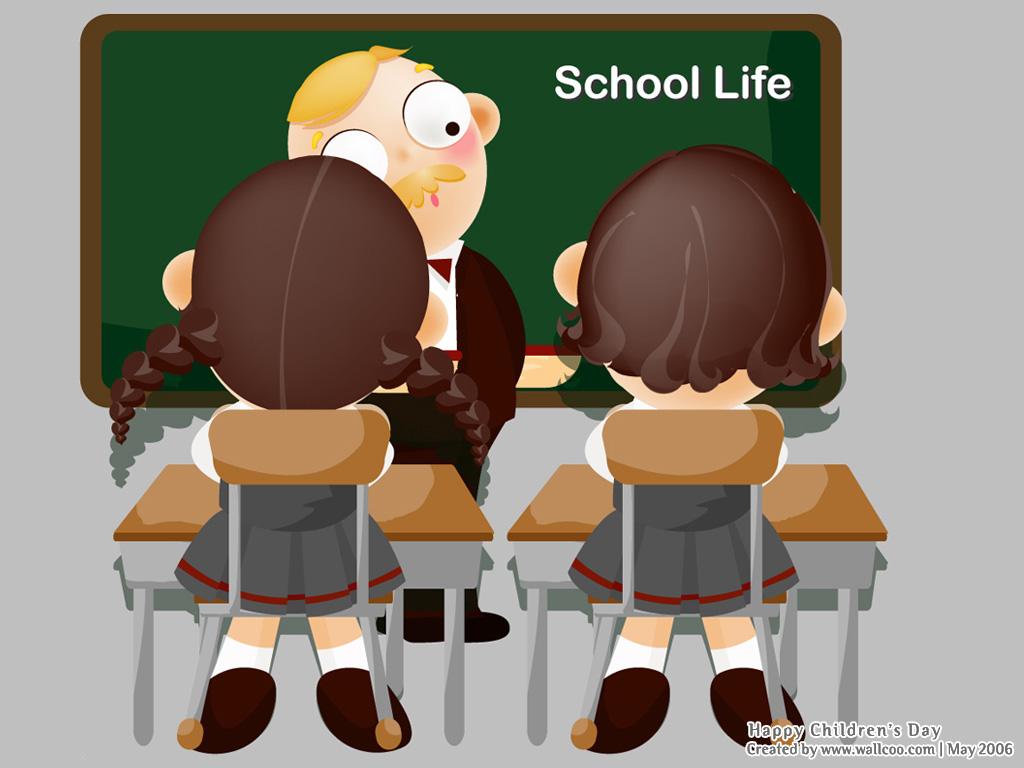 Vector Illustration for Children's Day, Children School Life