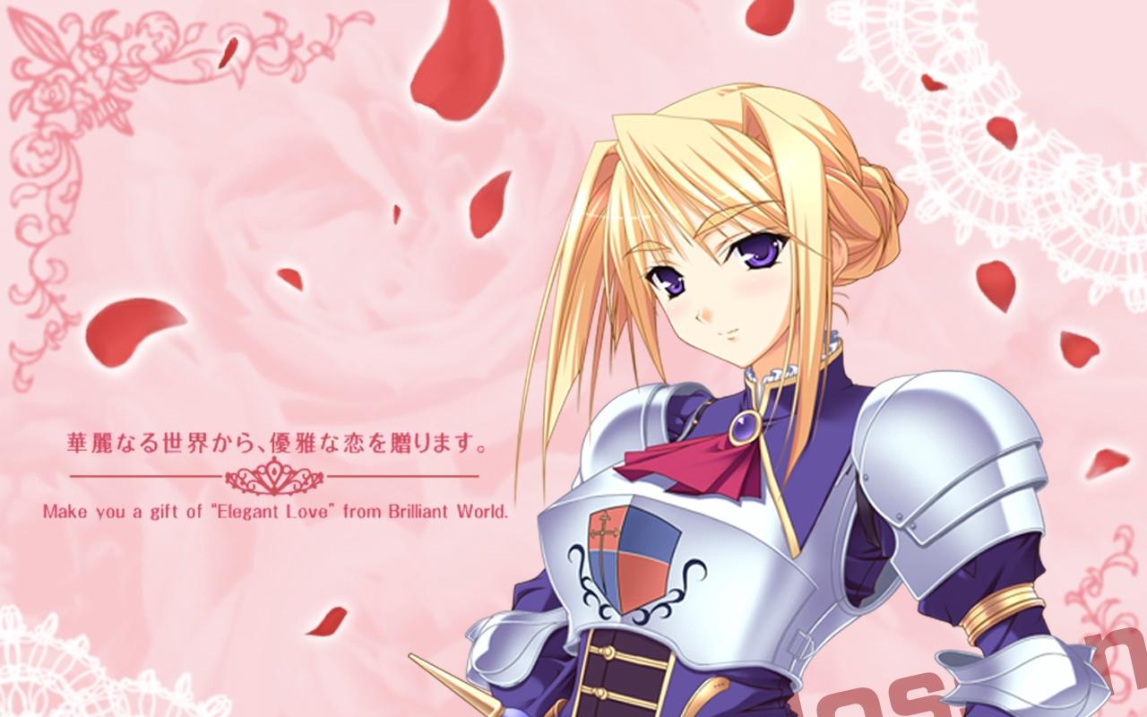 Download wallpaper 1280x800 princess lover, girl, blond, armor