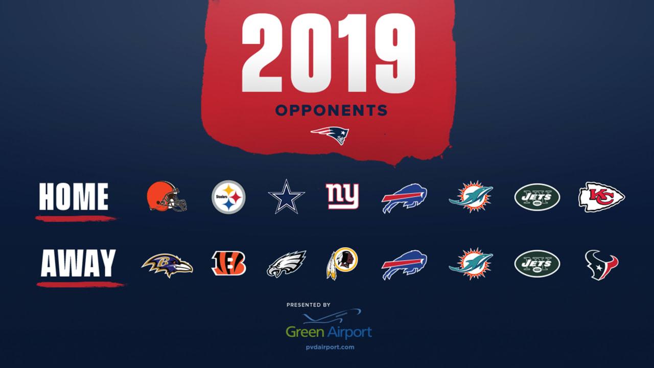 Patriots 2019 opponents determined