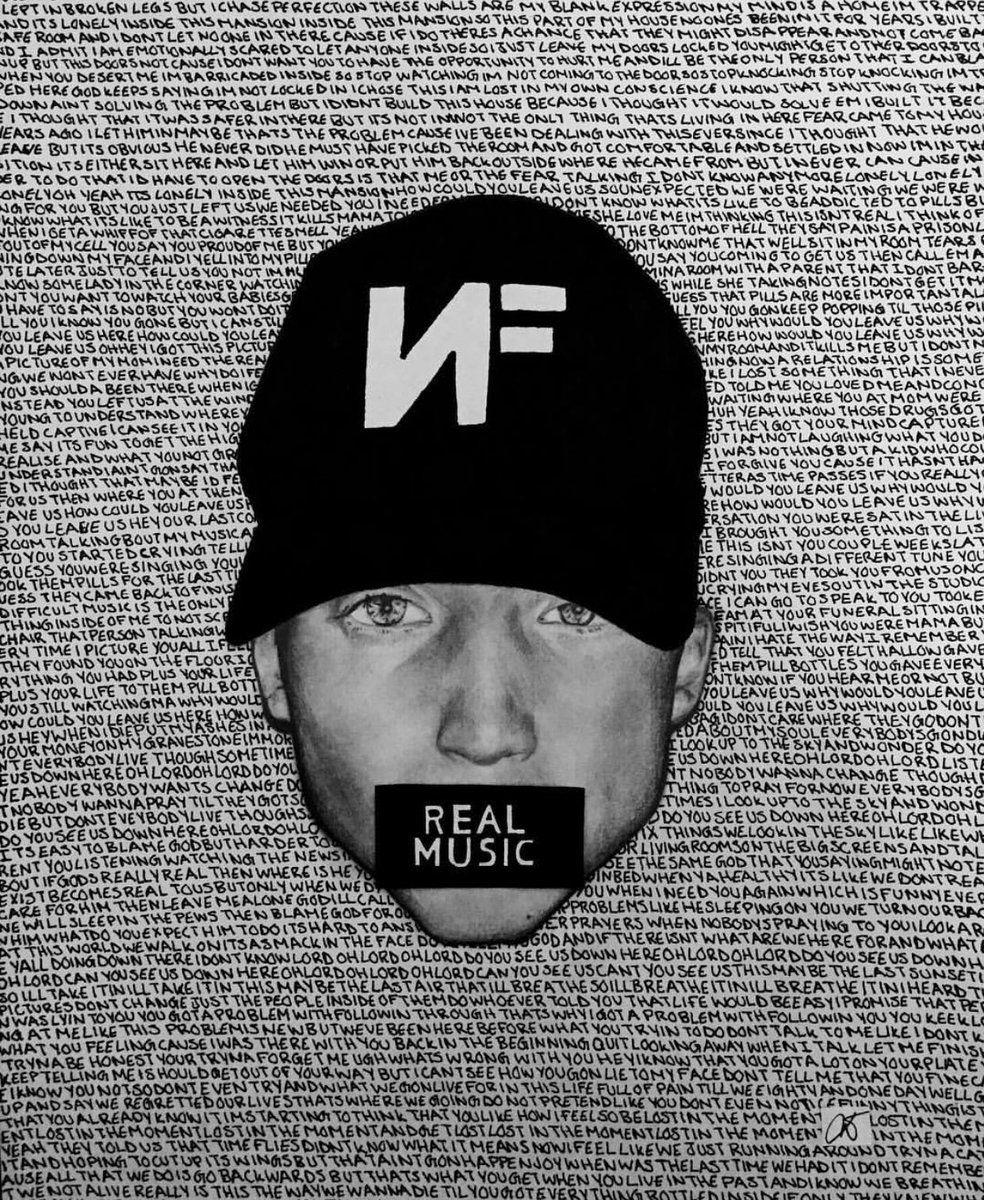 NF album cover fan art #REALMUSIC. NF. Nf real music, Nf