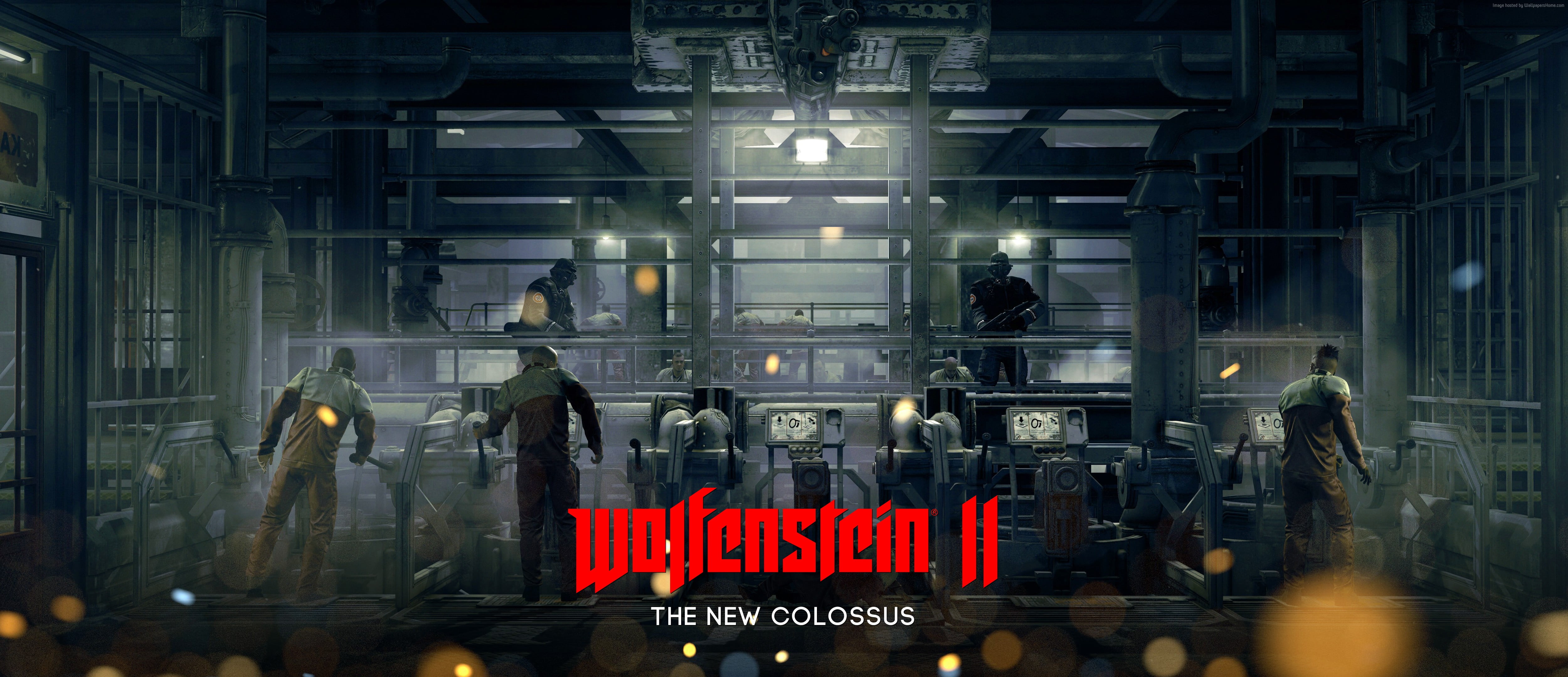 Wolfenstein II The New Colossus game cover HD wallpaper. Wallpaper