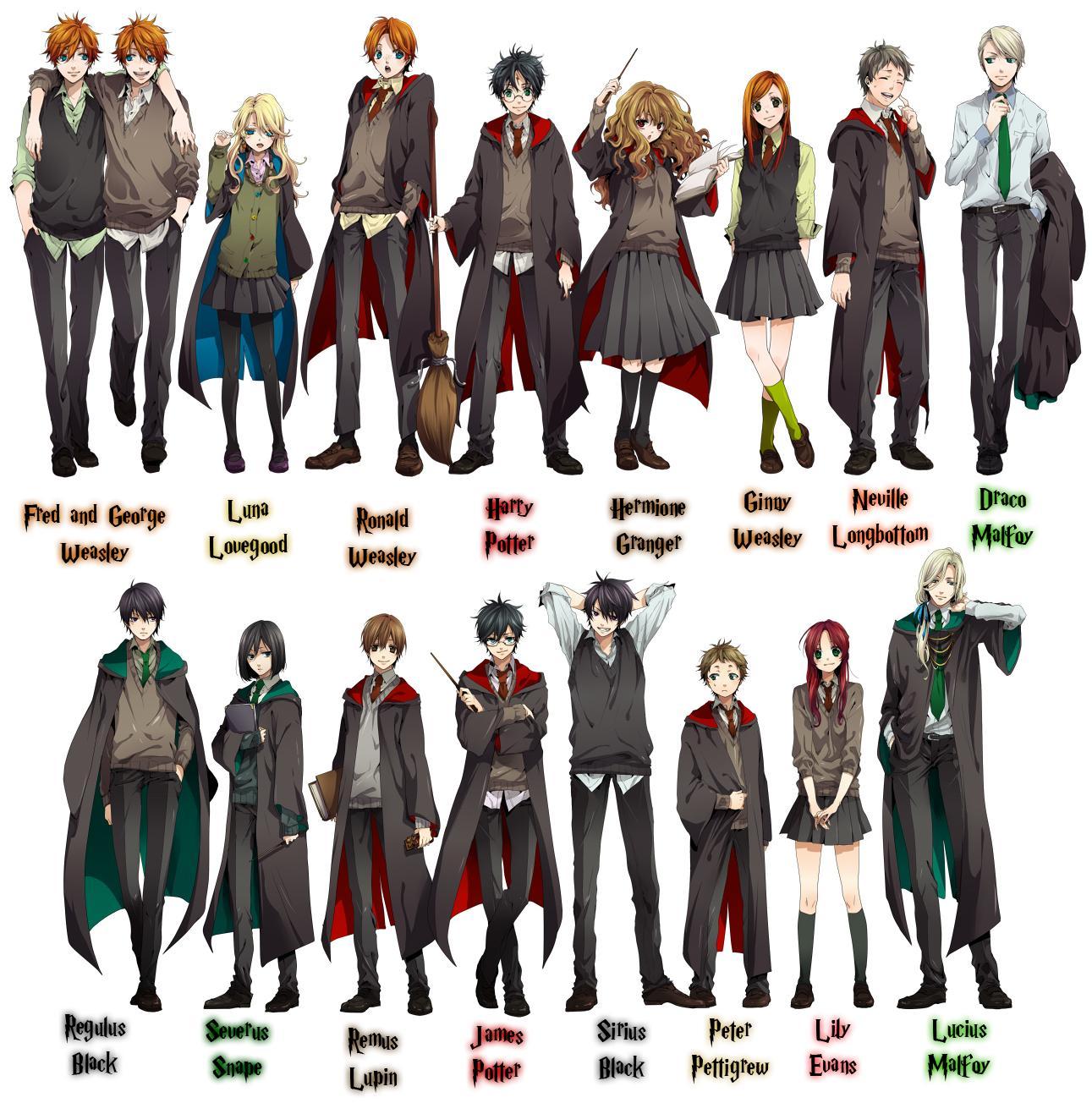 Download Harry Potter Anime Wallpaper