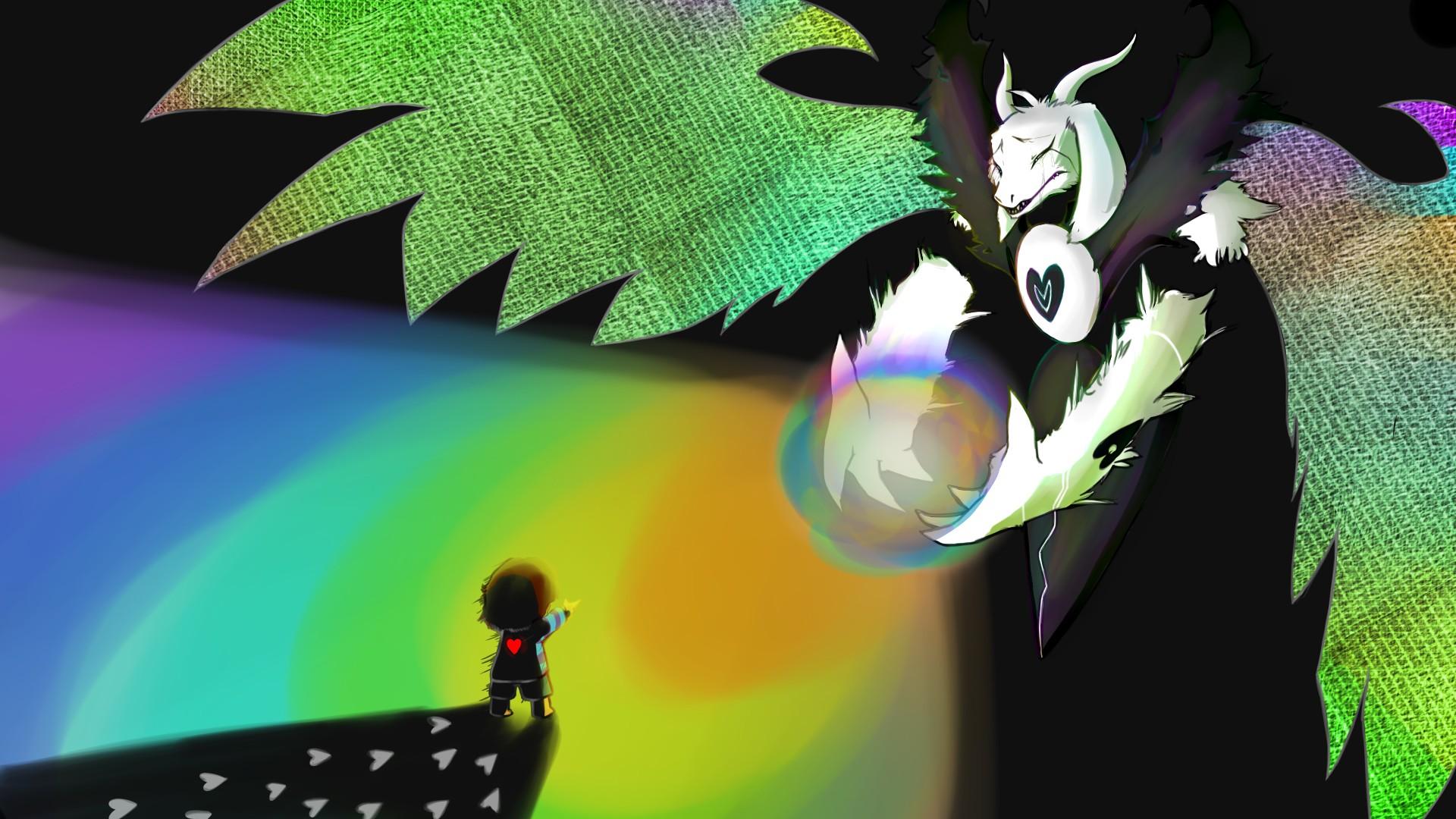 1920x1080 undertale frisk asriel dreemurr wallpaper