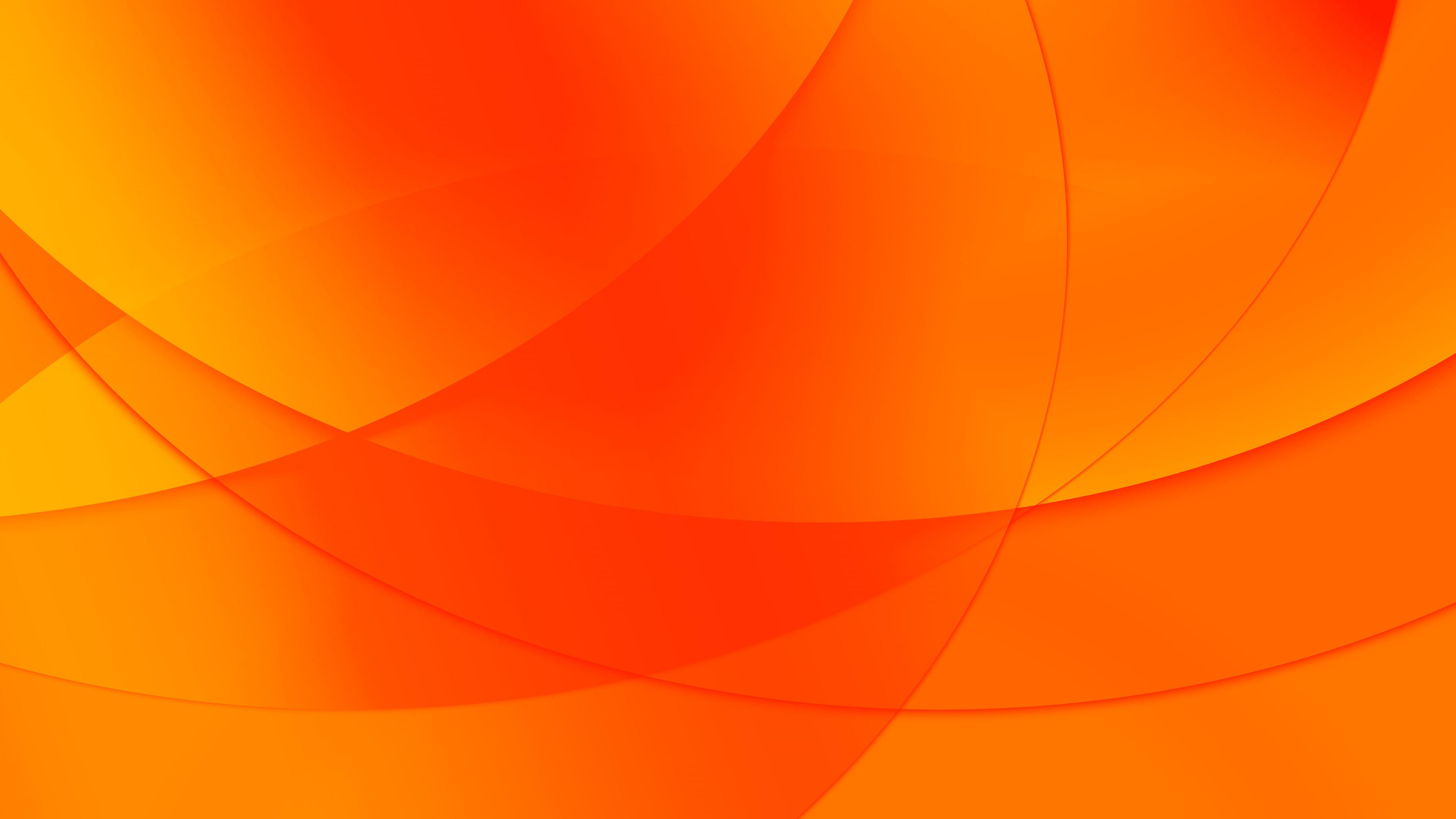 Simple Orange Windows 10 Wallpaper UHD 3840x2160 Wallpaper