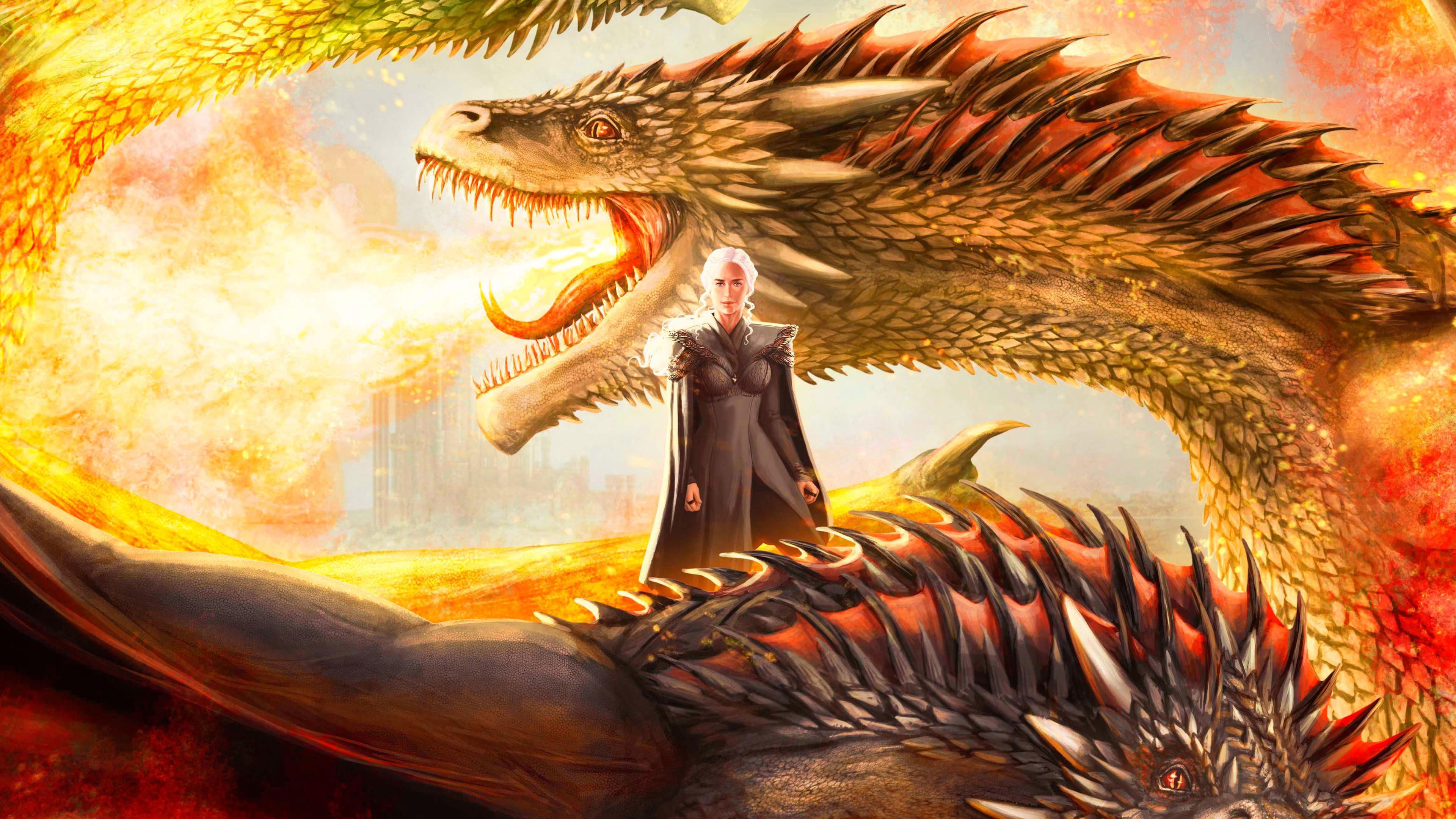Mother Of Dragons Artwork, HD Tv Shows, 4k Wallpaper, Image