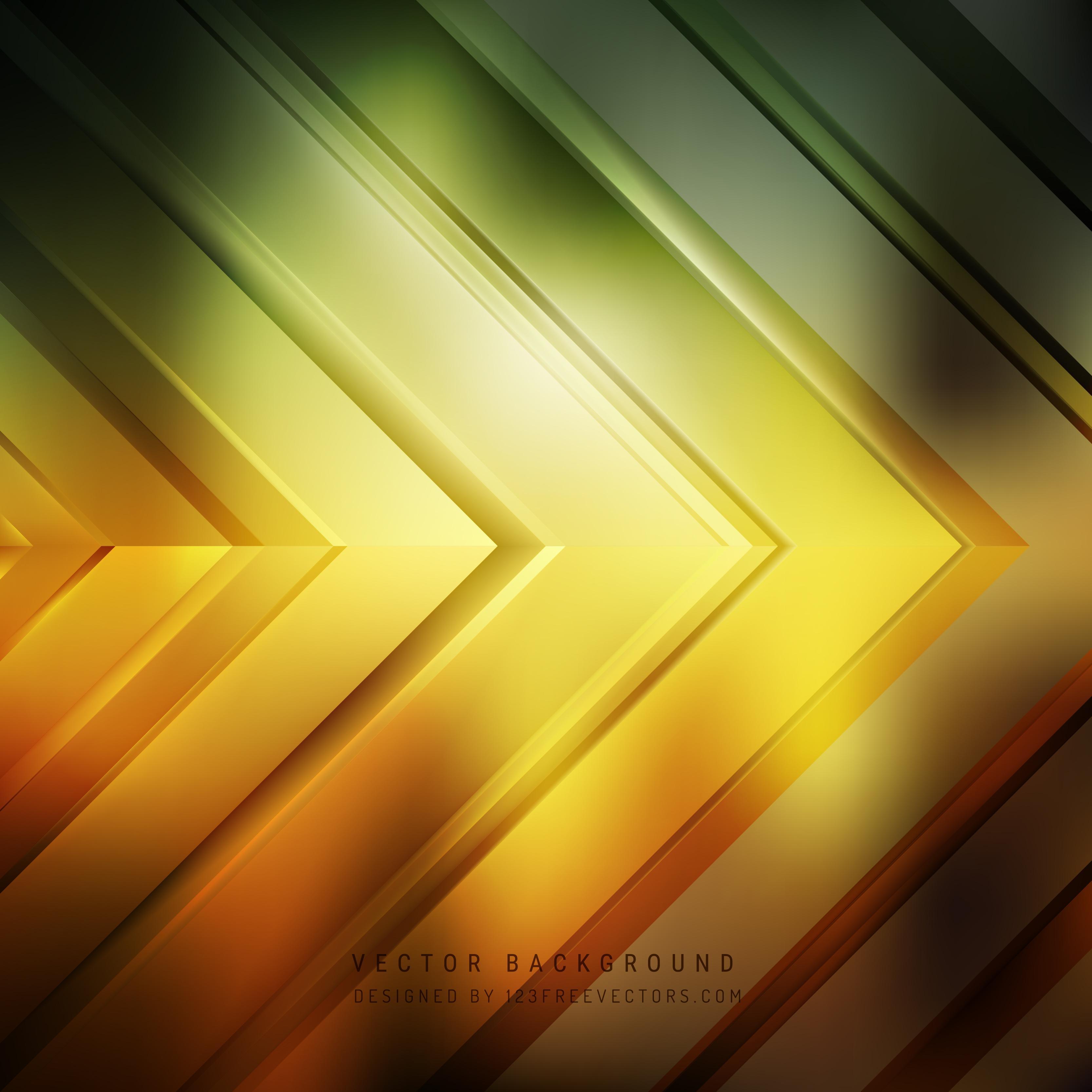 Free Abstract Black Green and Yellow Arrow Background Illustrator