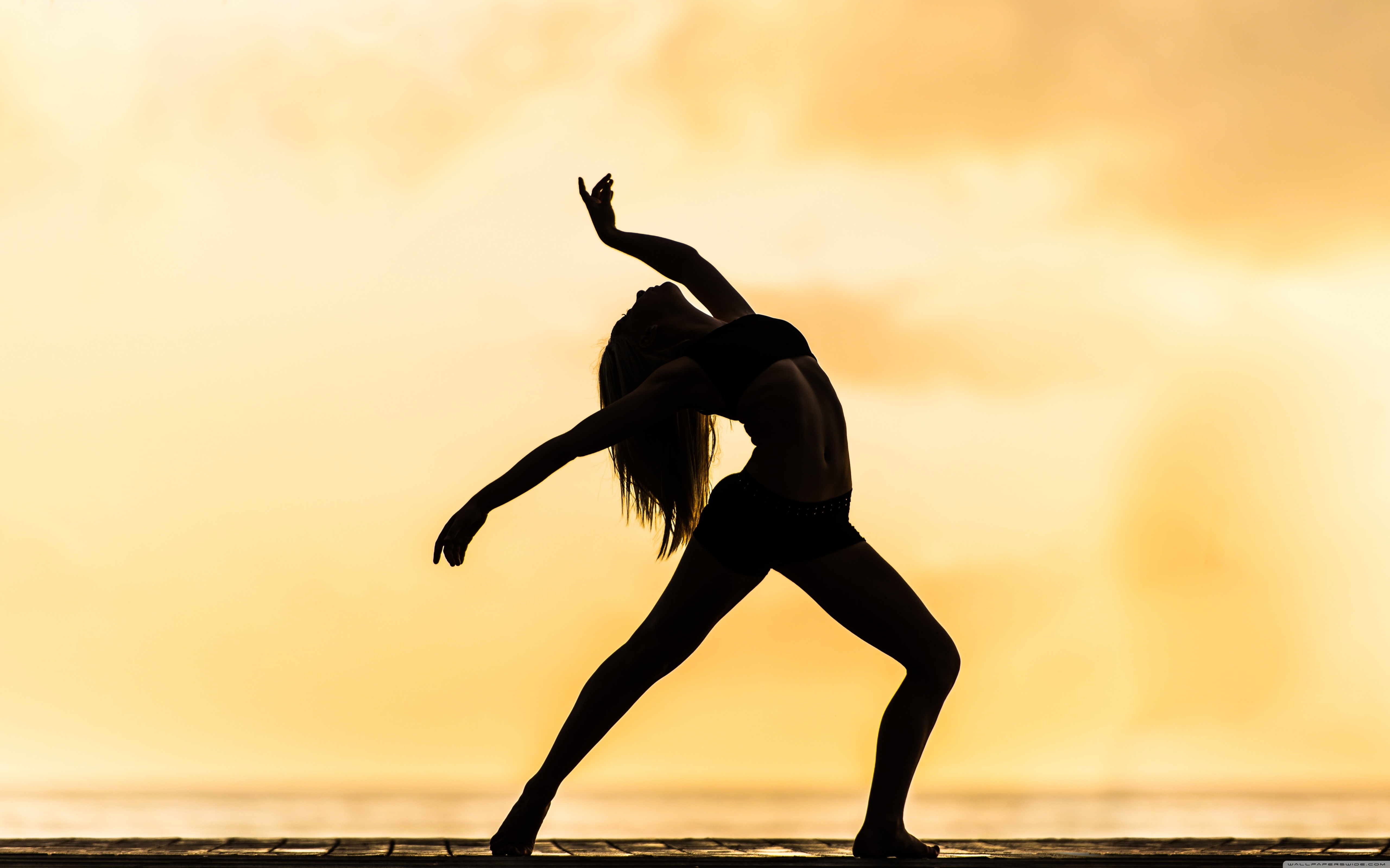 Woman Dancing Silhouette Contemporary ❤ 4K HD Desktop Wallpaper