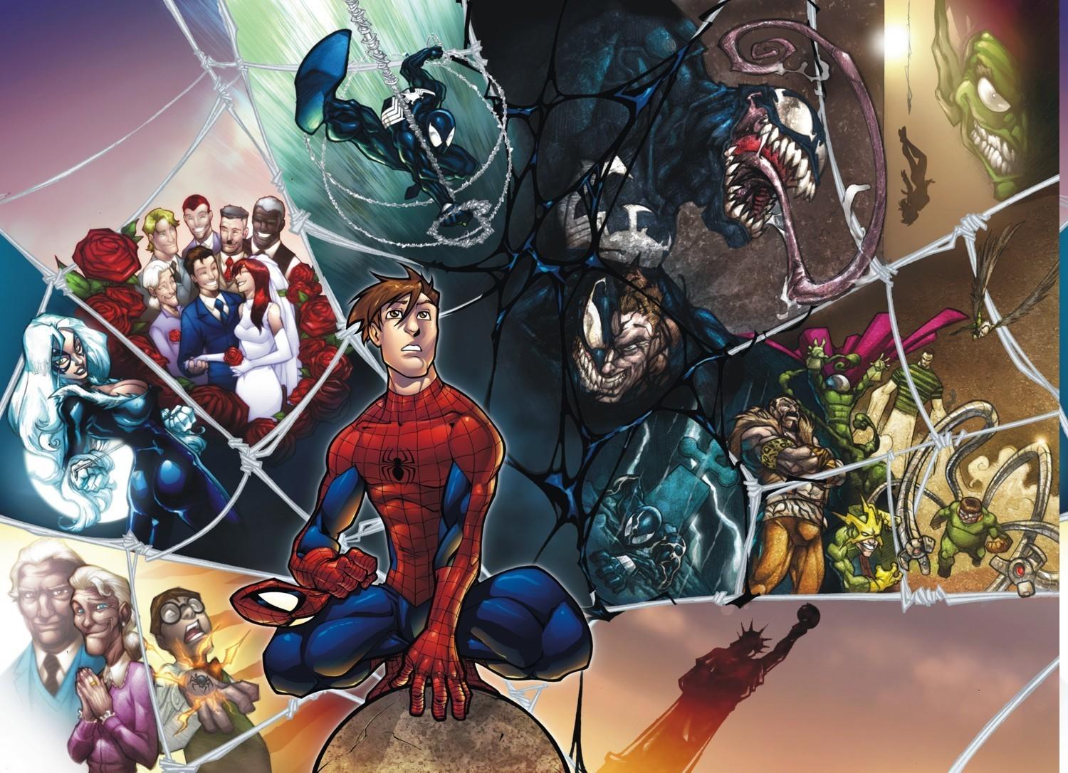 spider man venom marvel comics wallpaper and background