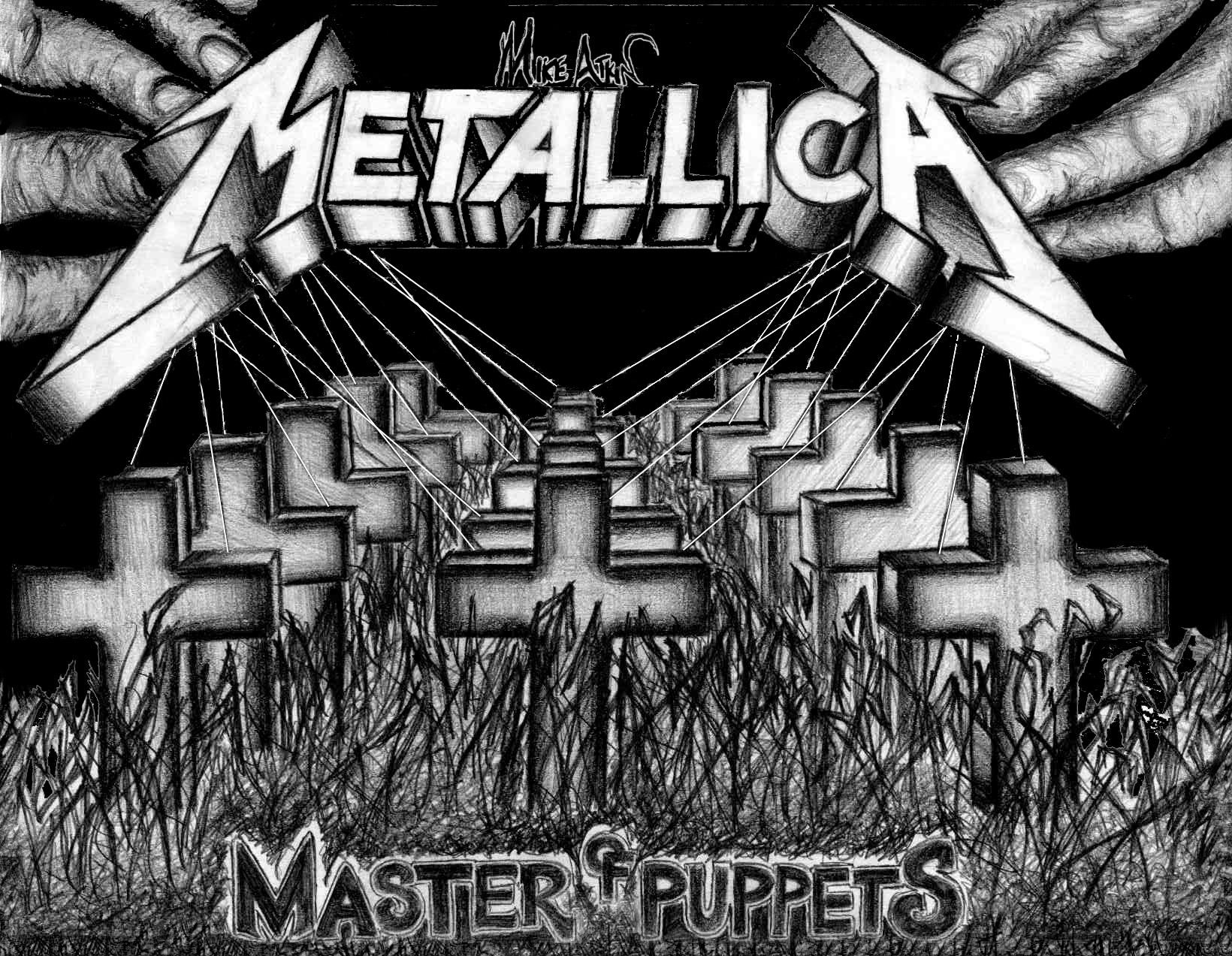 Metallica Master of Puppets cover art rendered in EEVEE  Metallica Master  of puppets Arte de metallica