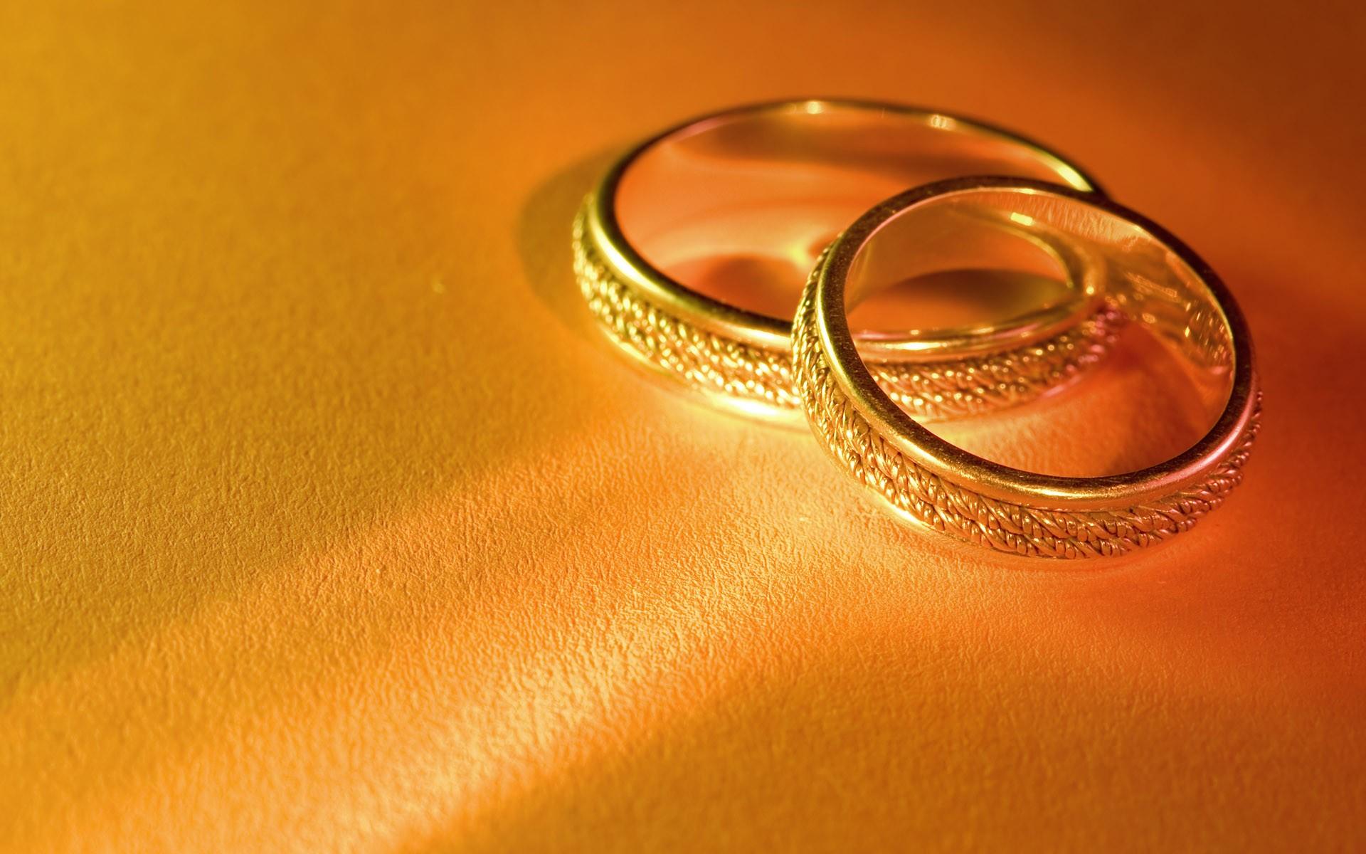 Gold Wedding Rings HD Wallpaper, Background Image