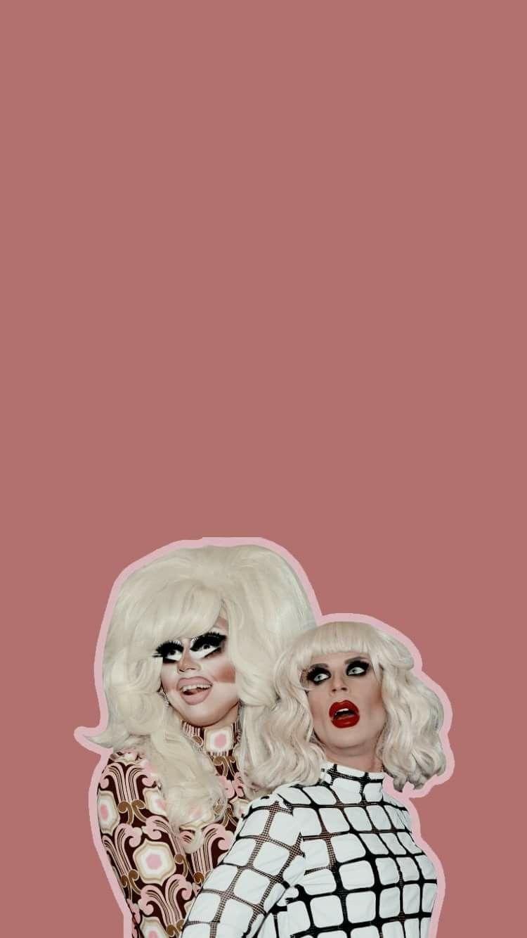 Trixie and Katya wallpaper. Queens wallpaper, Trixie and katya