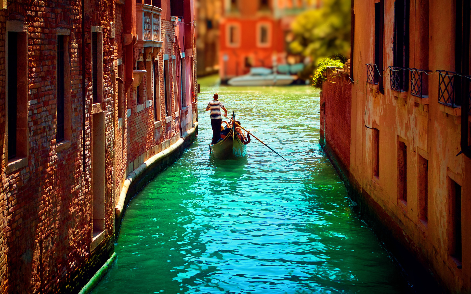 Venice Italy Gondola Venitian Boat Desktop Wallpaper