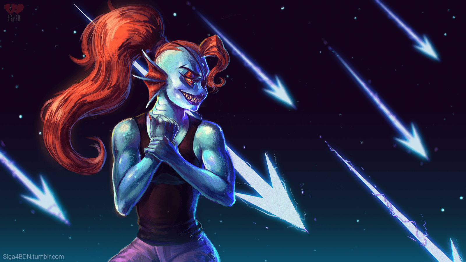 Free download Undyne Wallpaper by Siga4BDN [1600x900]