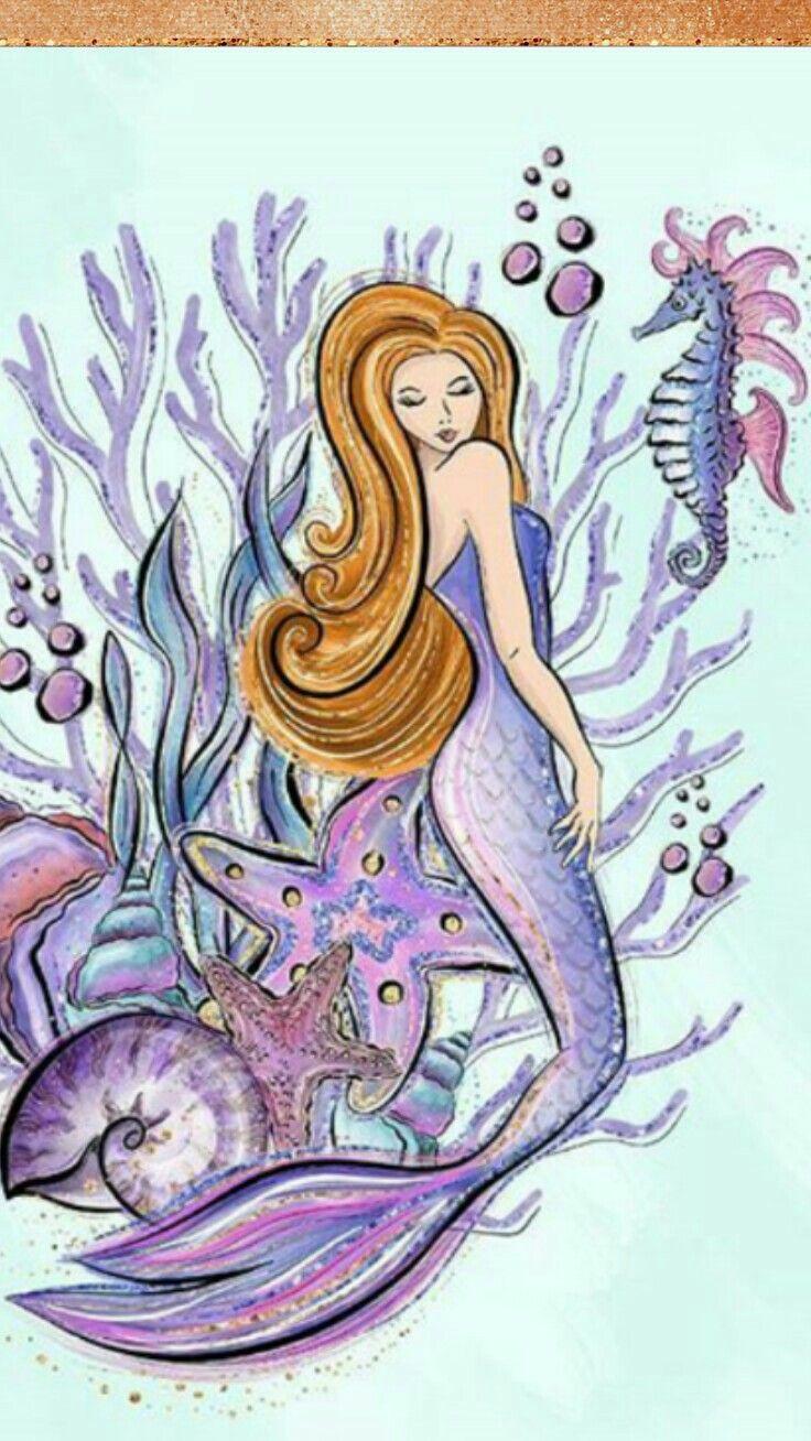 Mermaid And Seahorse Wallpapers Wallpaper Cave