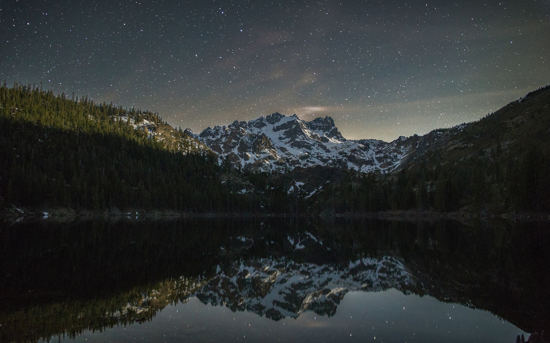Lake At Night Stars HD Wallpaper, Background Image