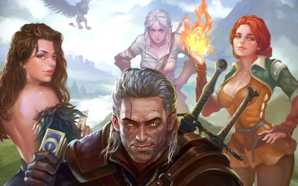 artwork, The Witcher 3: Wild Hunt, Video Games, Ciri, Triss Merigold