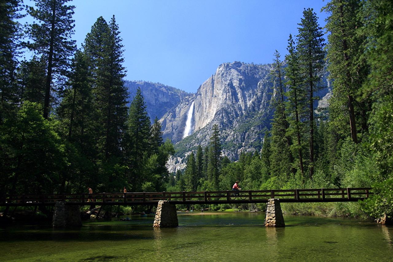 image Merced River Bridge Yosemite National Park [USA, California]
