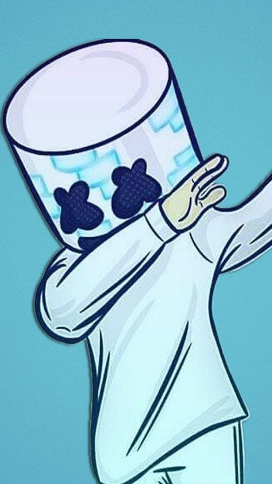 Marshmello Fan Artwork. Mobile wallpaper, Gaming wallpaper