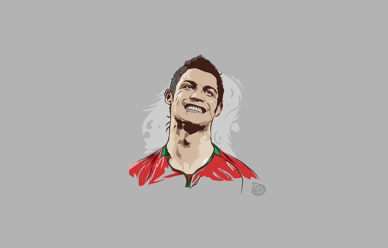 Wallpaper Cristiano Ronaldo, CR Portugal, Soccer, Minimalism