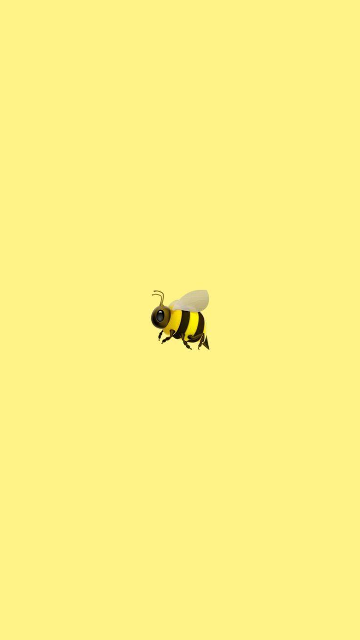 Cute bee wallpaper - #bee #cute #planodefundo #wallpaper. iPhone wallpaper vintage, iPhone wallpaper yellow, Wallpaper iphone cute