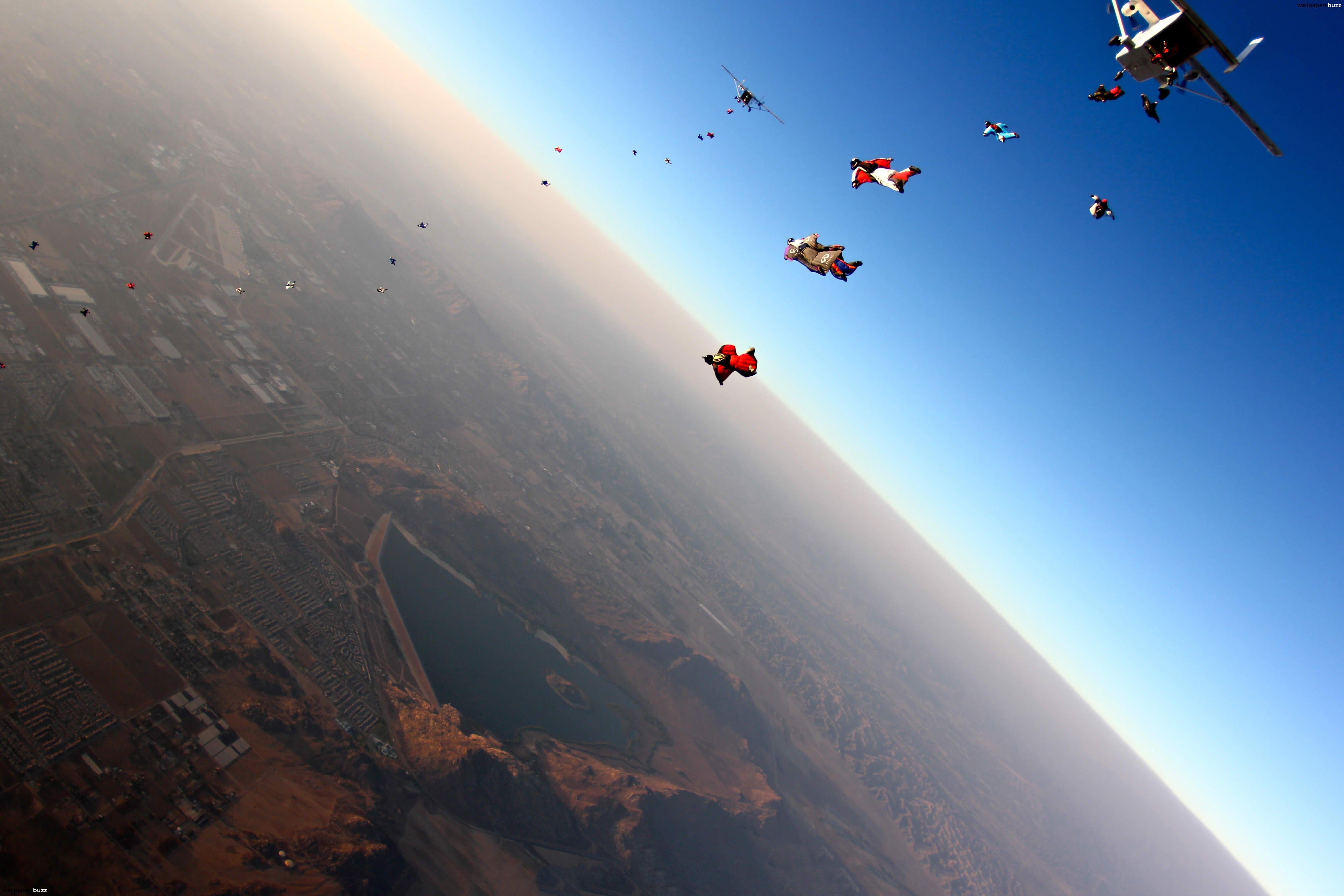 Sky Parachuting wallpaper Collection