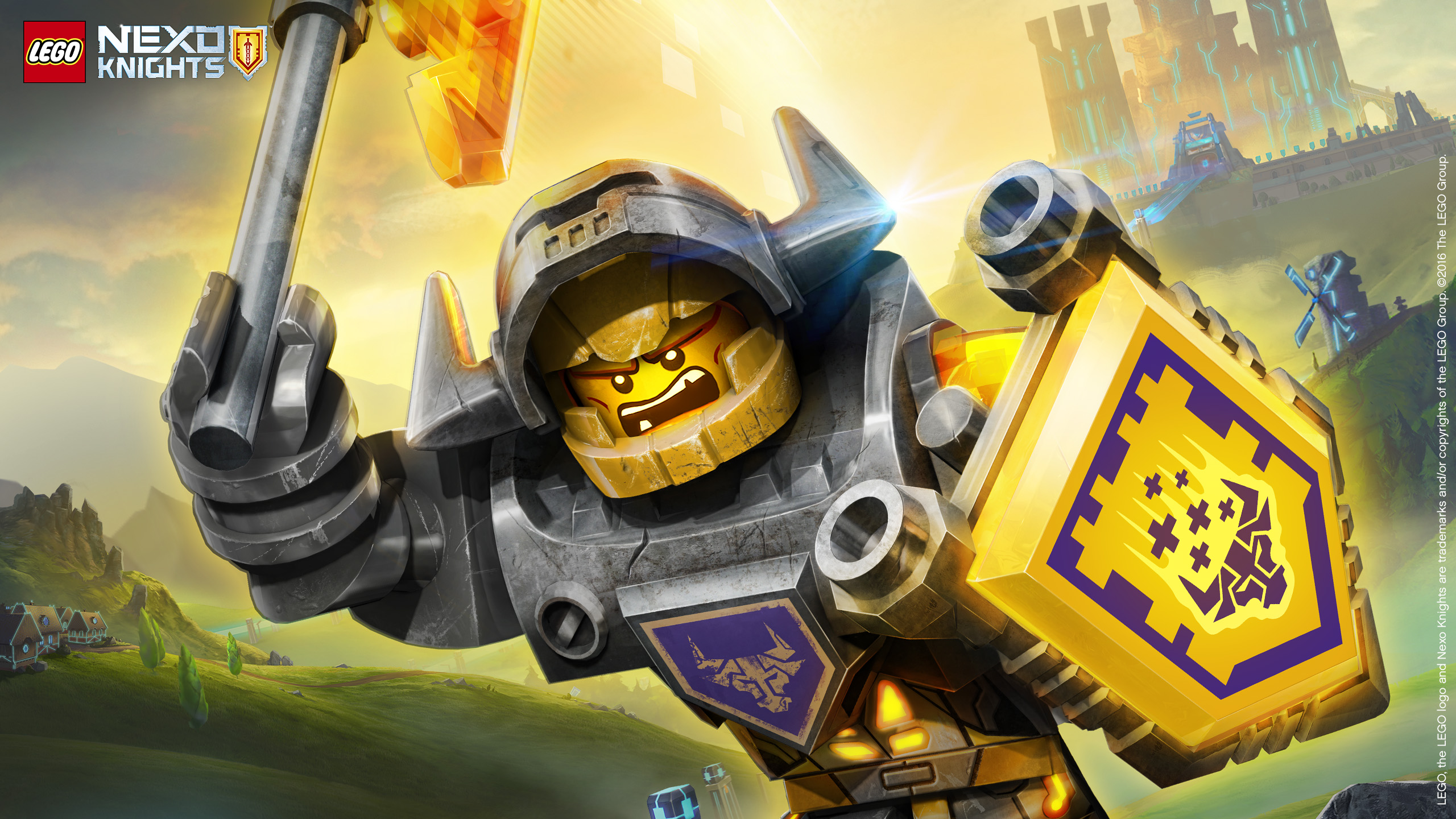 Kids N Fun.com. Wallpaper Lego Nexo Knights Axl