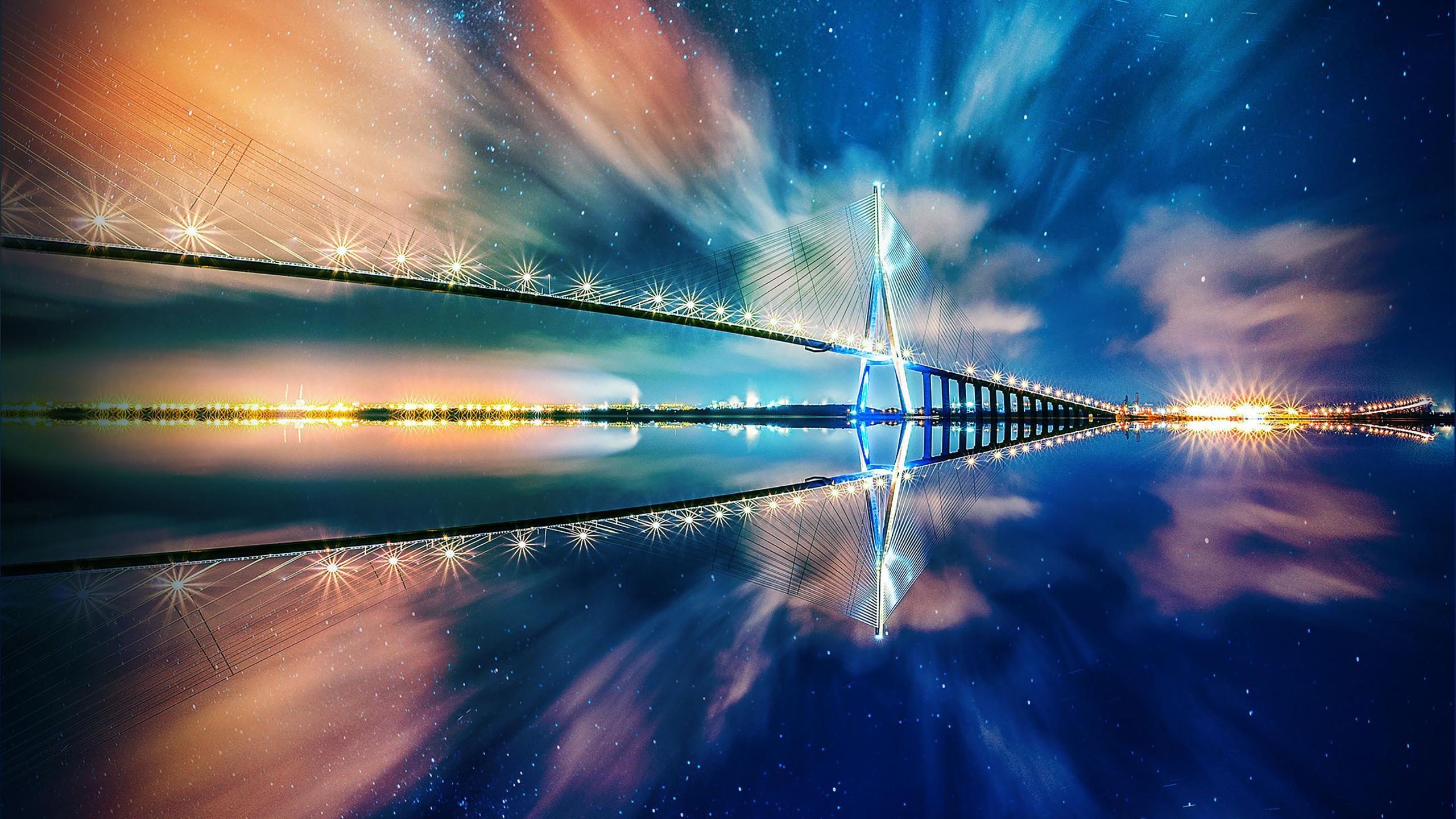 Bridge Reflection Wallpaper