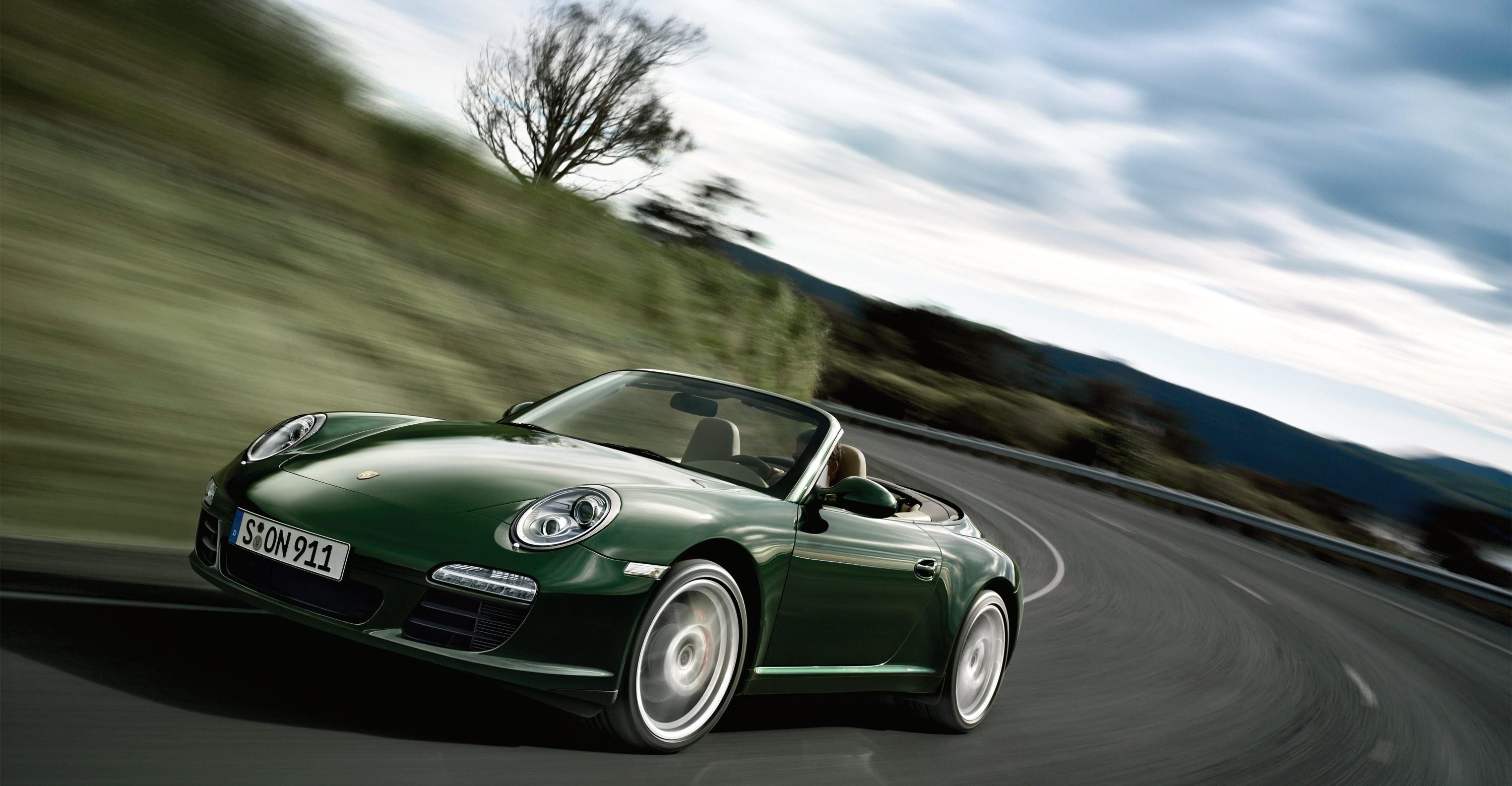 Green Porsche 911 Carrera S Cabriolet Wallpaper Gts