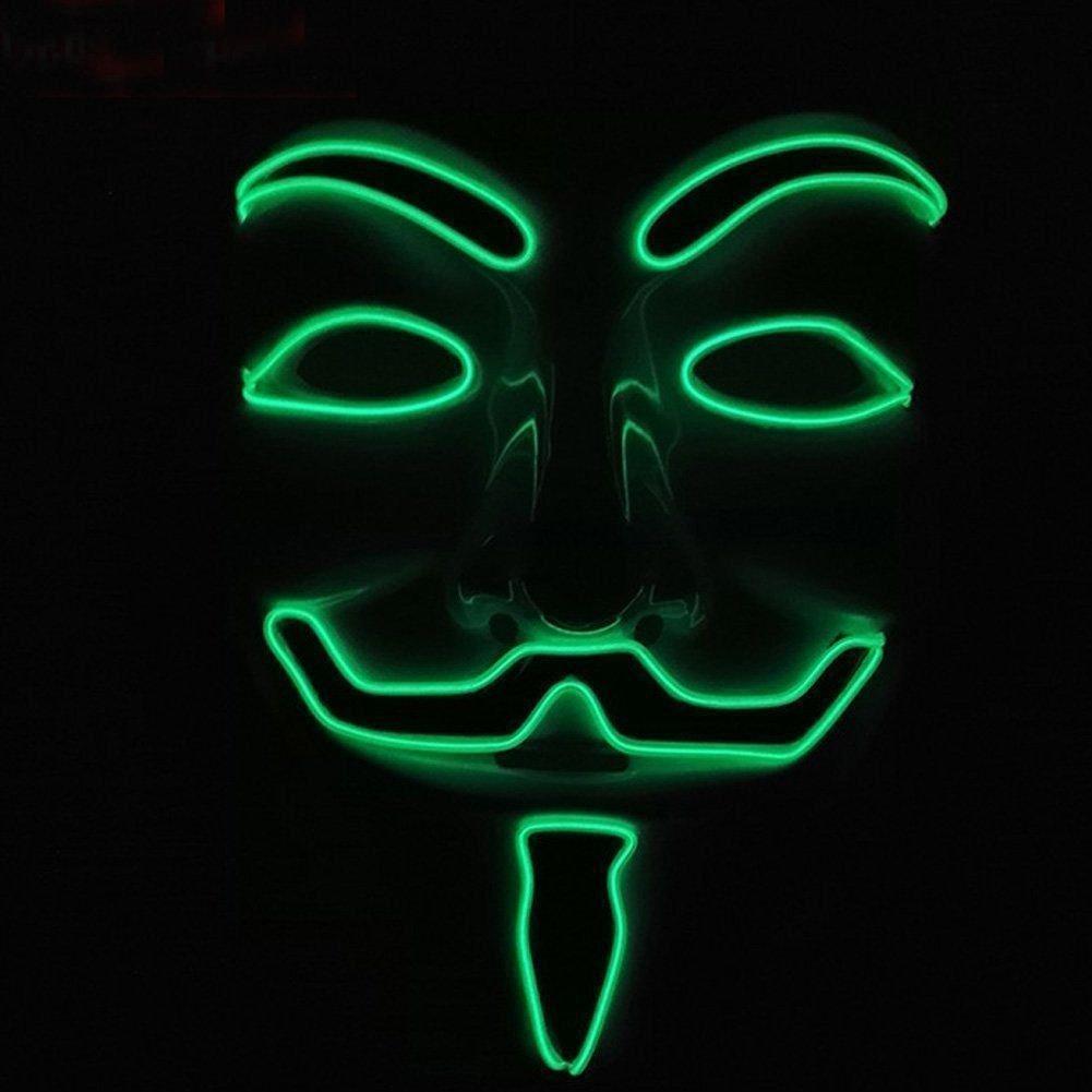 Anonymous Hacker Light Up LED Mask. anonimous