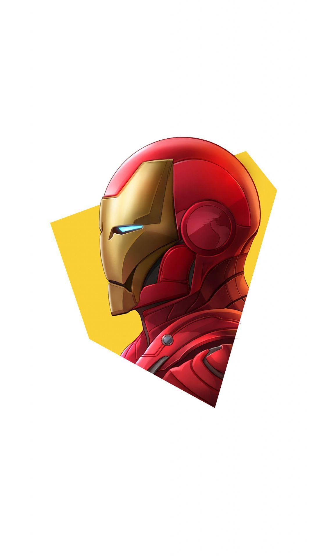 Iron man, simple and minimal, art wallpaper. superheroes