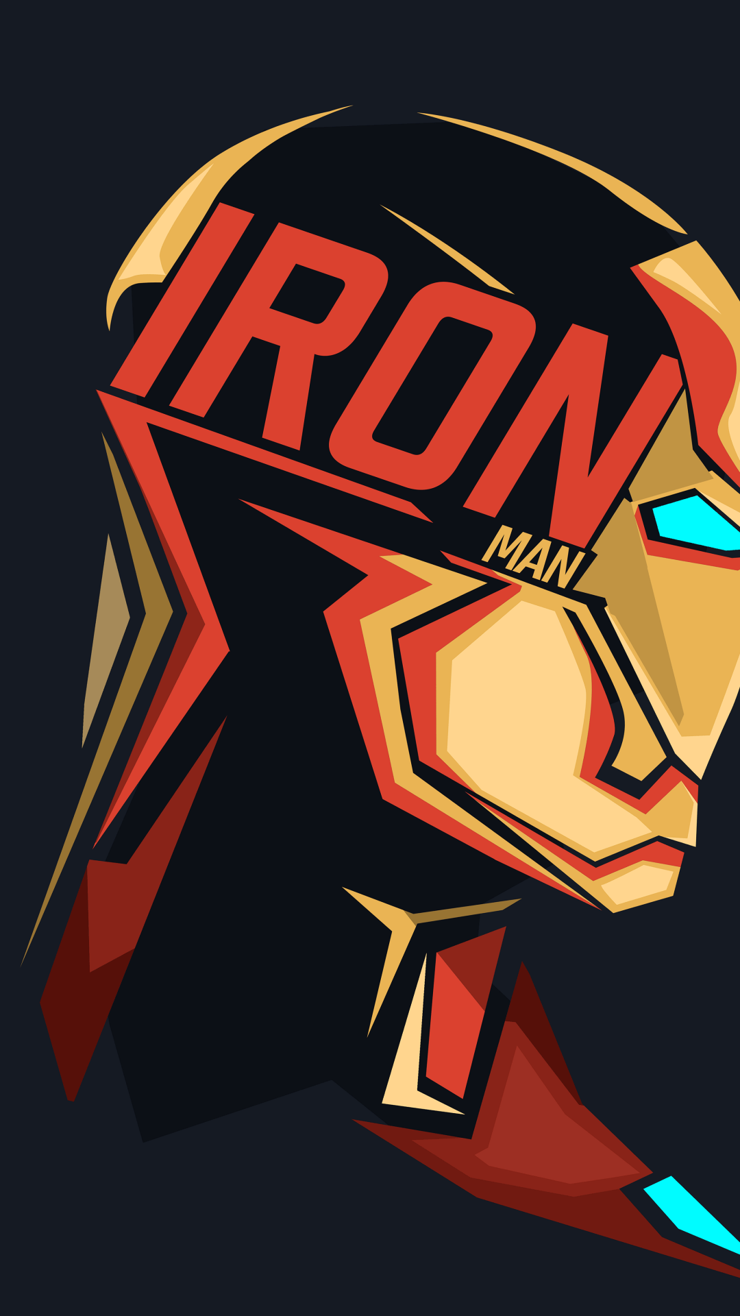 Iron Man Minimal Art Wallpaper