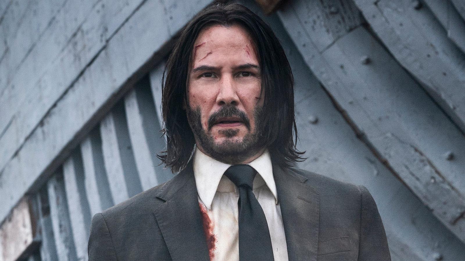 The director Chad Stahelski narrates a sequence from “John Wick: Chapter 3