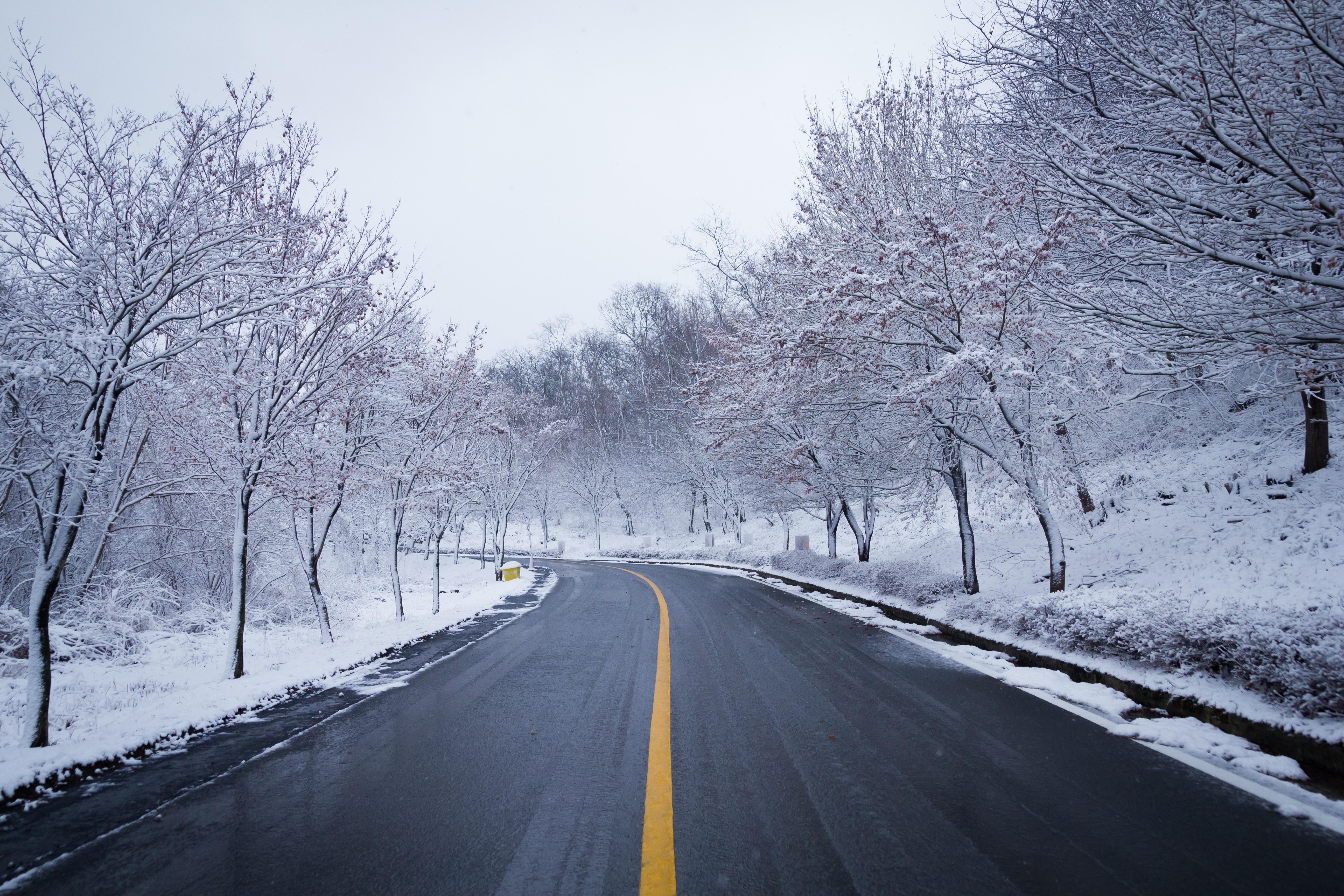Snow Road Winter Ice Scenery 5k, HD Nature, 4k Wallpaper