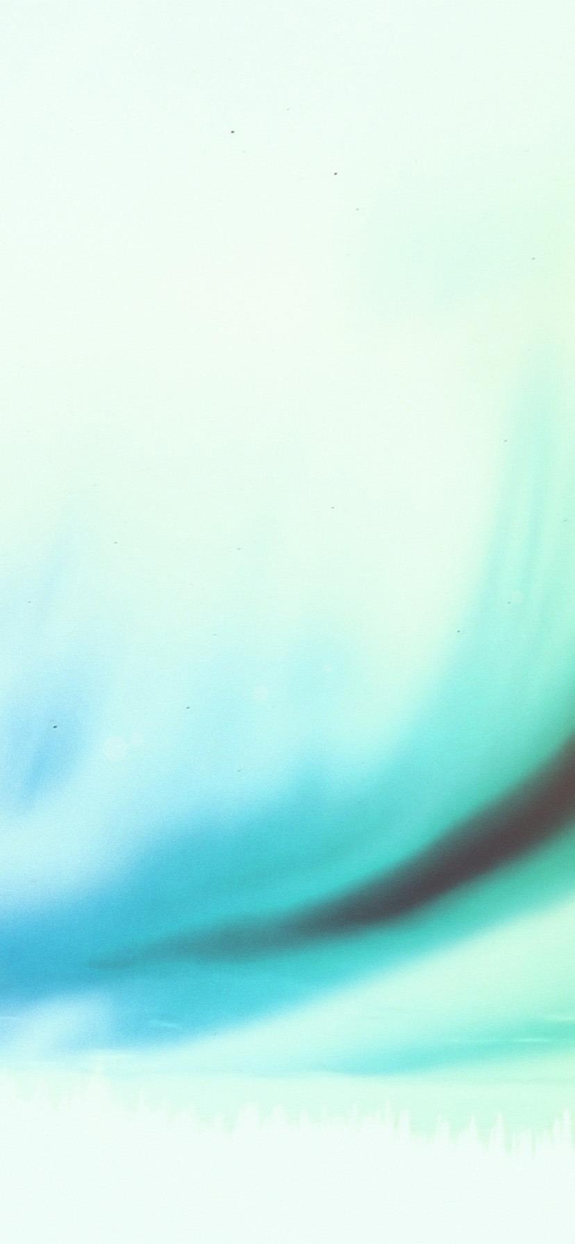 iPhone XR Wallpaper Aurora Blue White Night Sky Beautiful Wallpaper