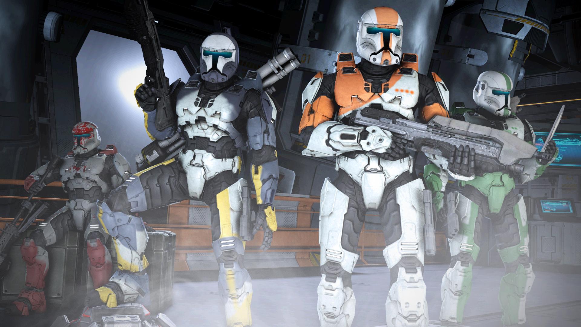 Delta Squad (Star Wars: Republic Commando) Re Imagined As Halo 3 Era