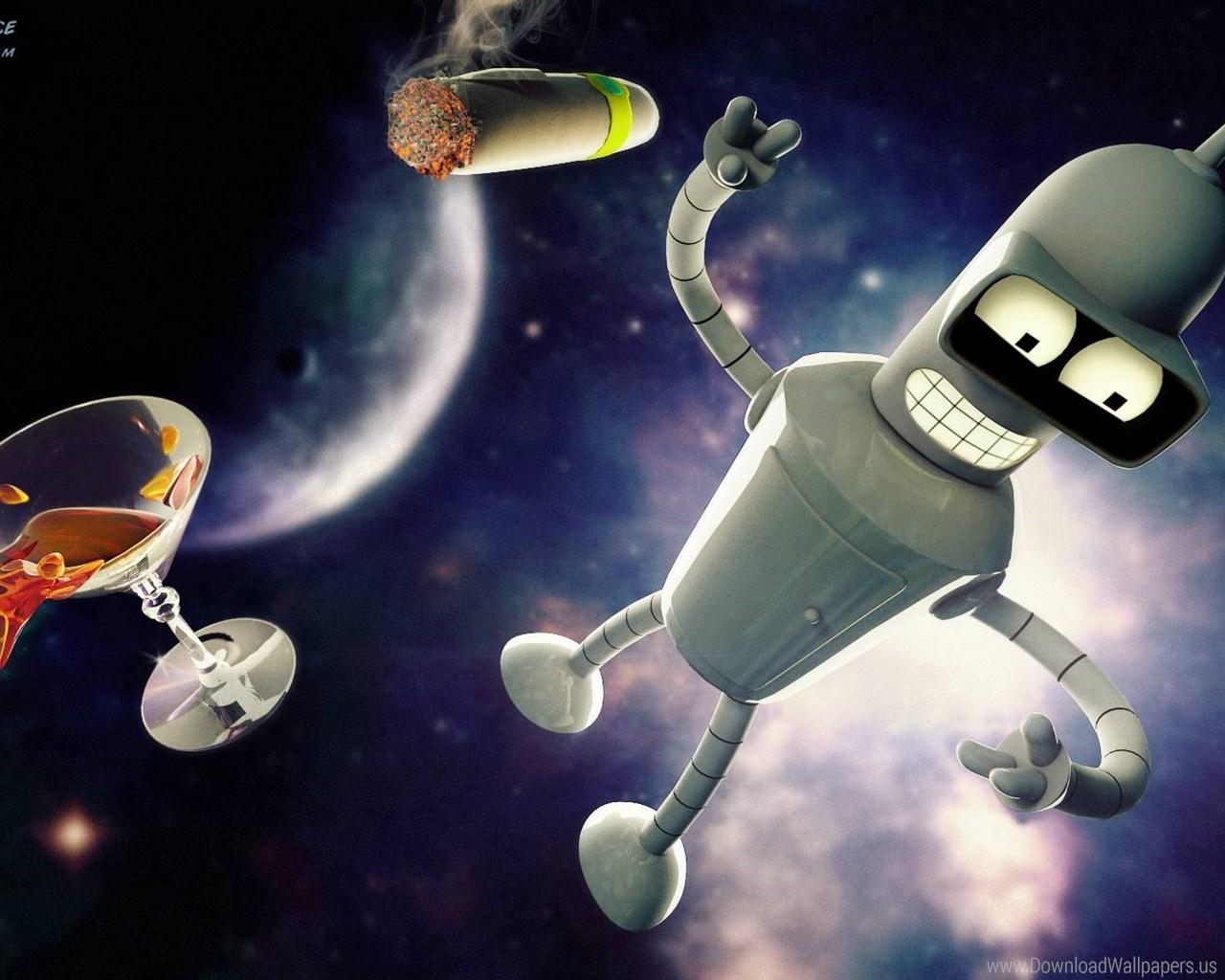 Download Standart 5:4 1280x1024, Cartoon, Futurama, Leela