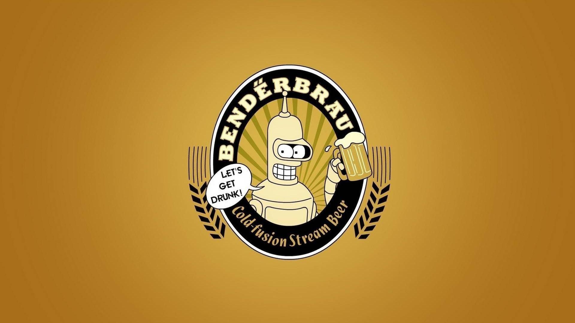 Beers Futurama Bender Minimalistic Funny 1920x1080 Futurama Bender