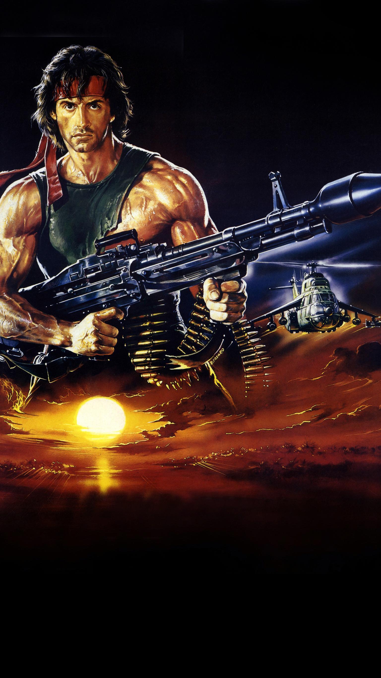 Rambo: First Blood Part II (1985) Phone Wallpaper