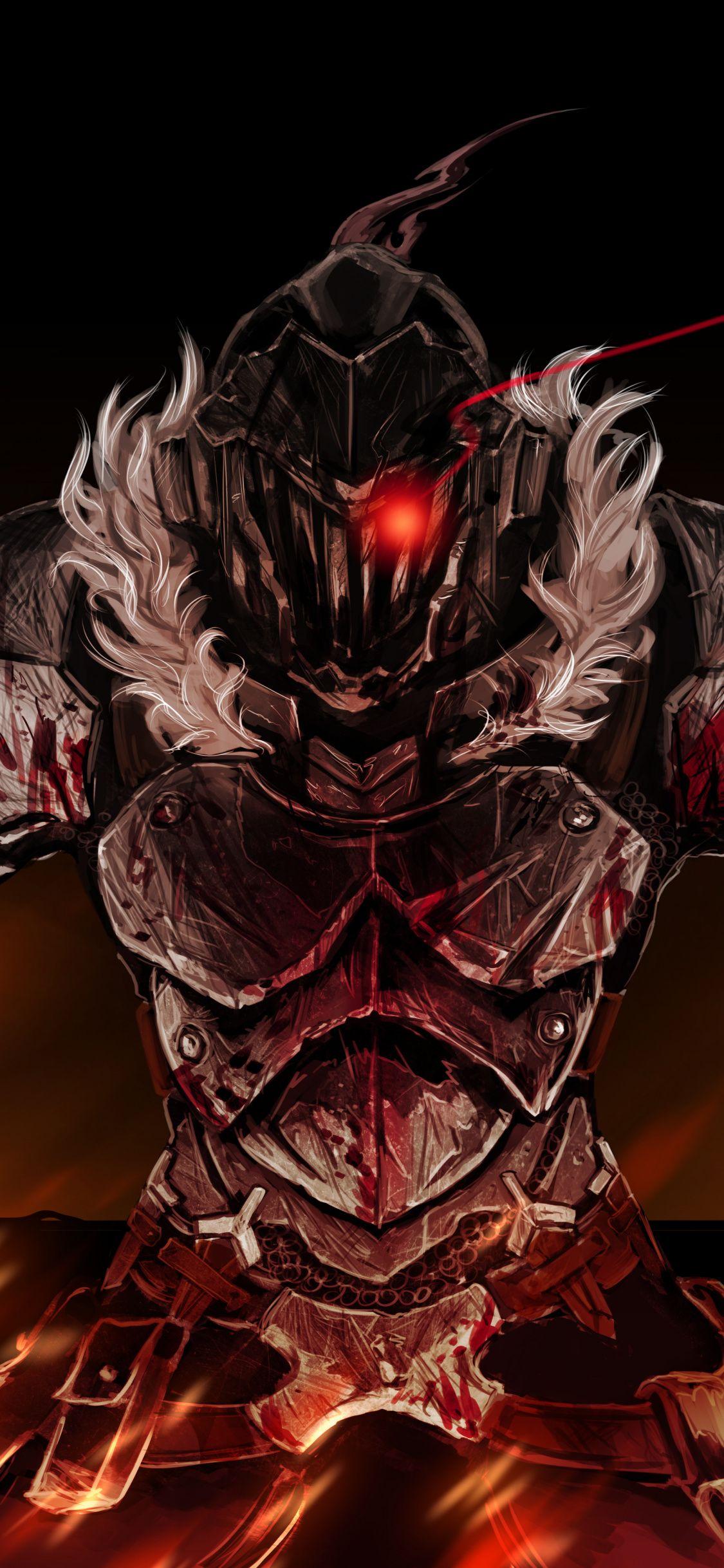 Anime, armour suit, dark, Goblin Slayer, 1125x2436 wallpaper