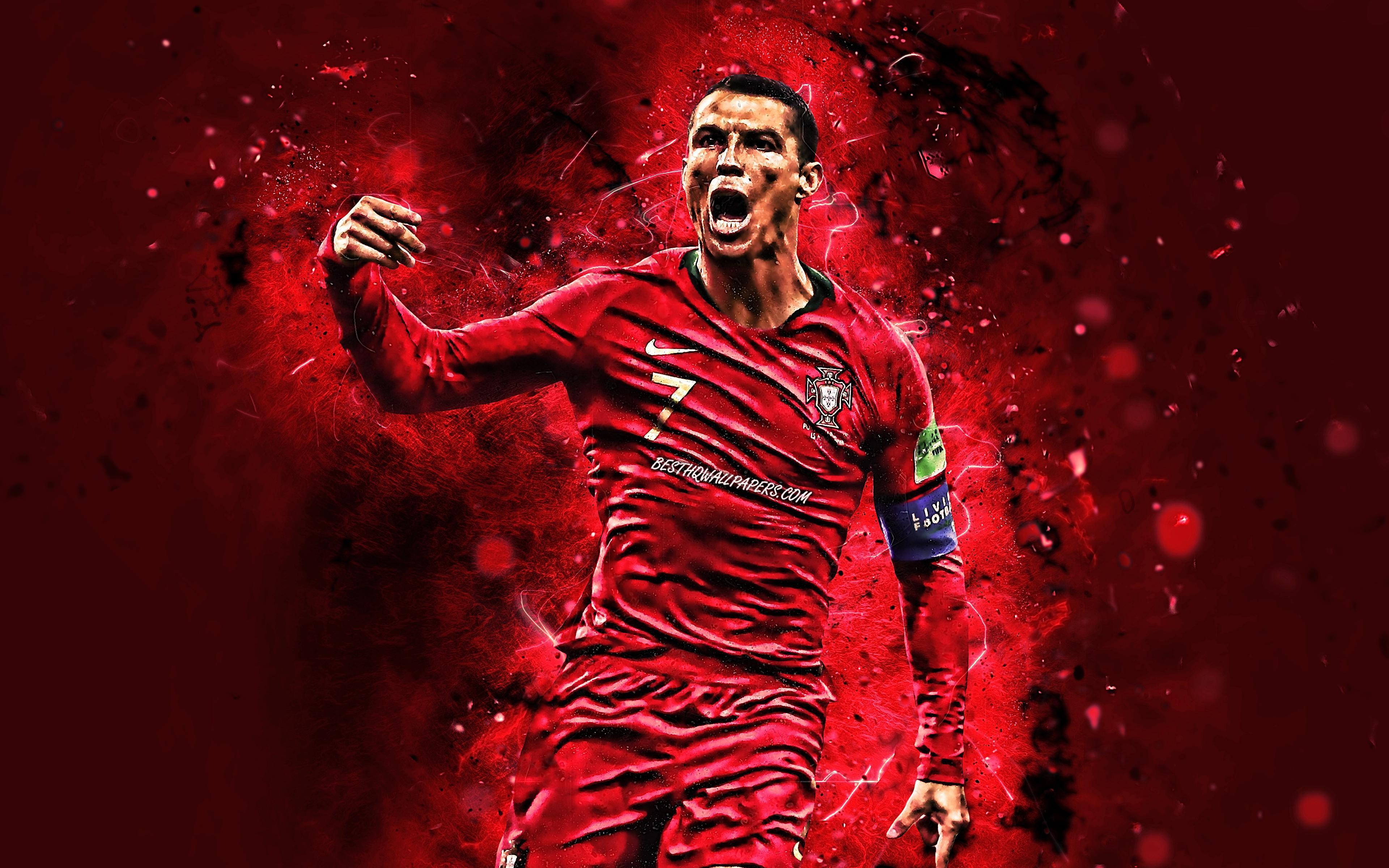 Download wallpaper 4k, Cristiano Ronaldo, goal, Portugal National