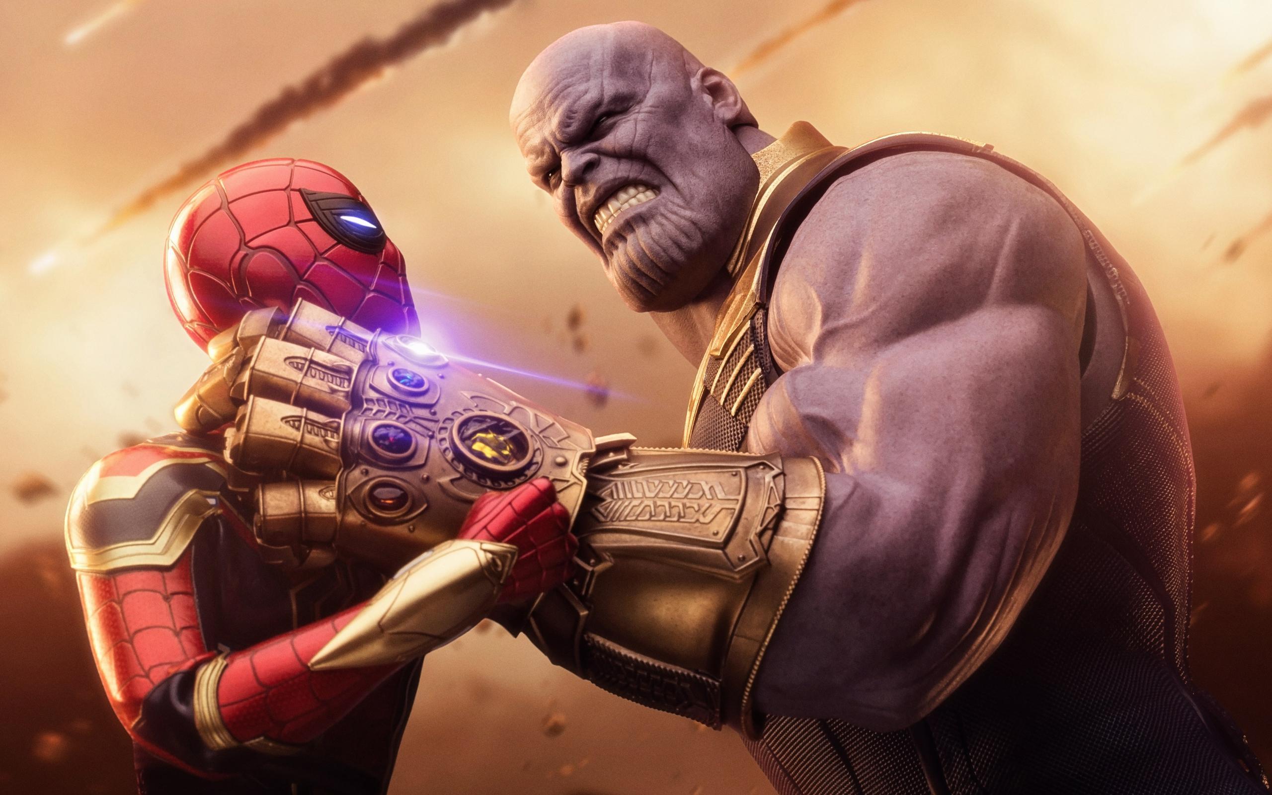 Wallpaper Of Avengers, Infinity War, Spider Man, Thanos Background