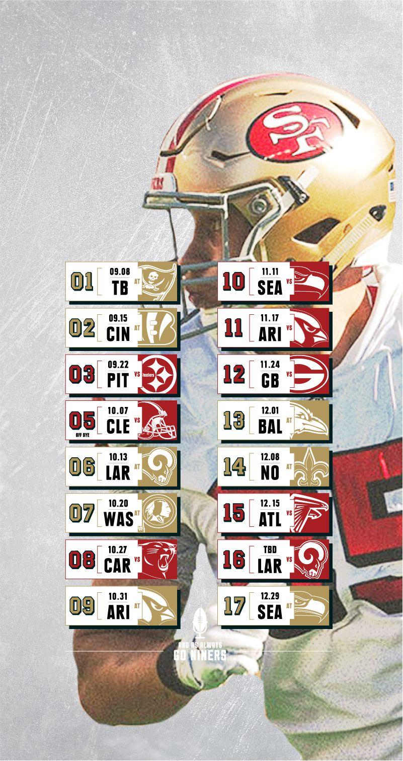 49ers Schedule Wallpaper