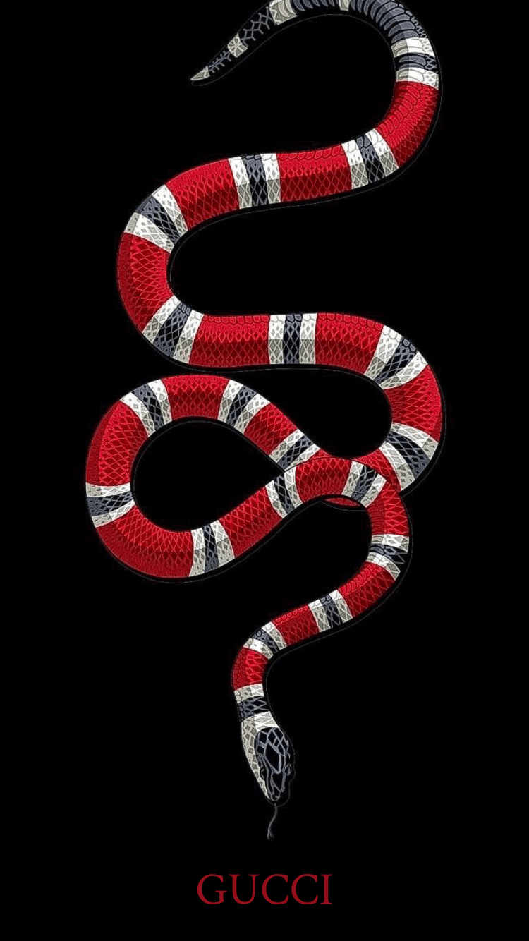 Download 4K Supreme Logo And Red Snake Wallpaper