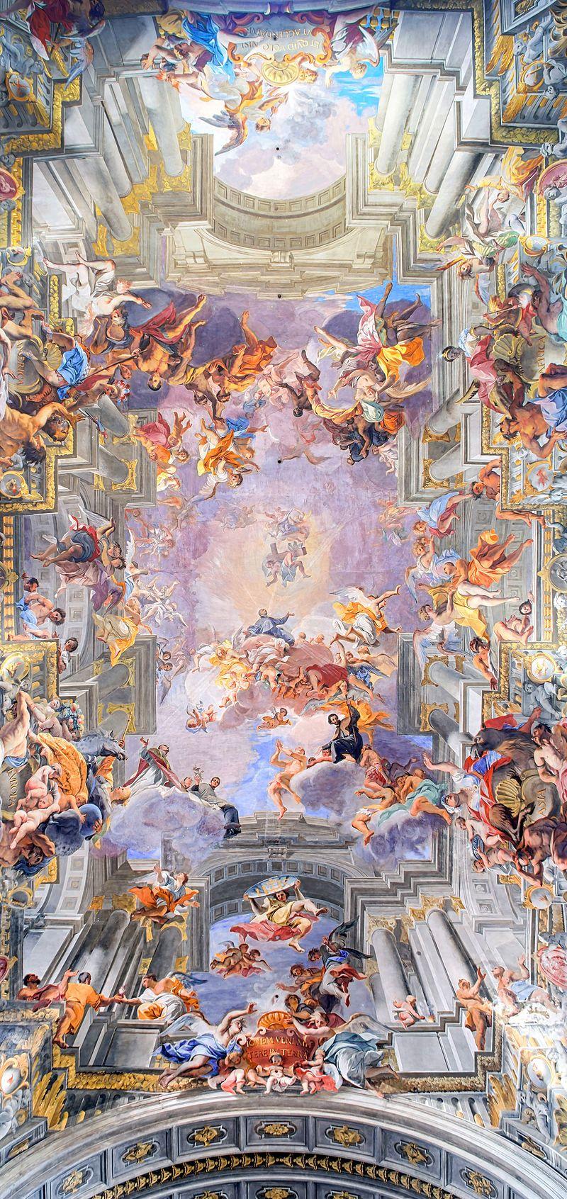 Frescos of Ignatius of Loyola HDR Pozzo