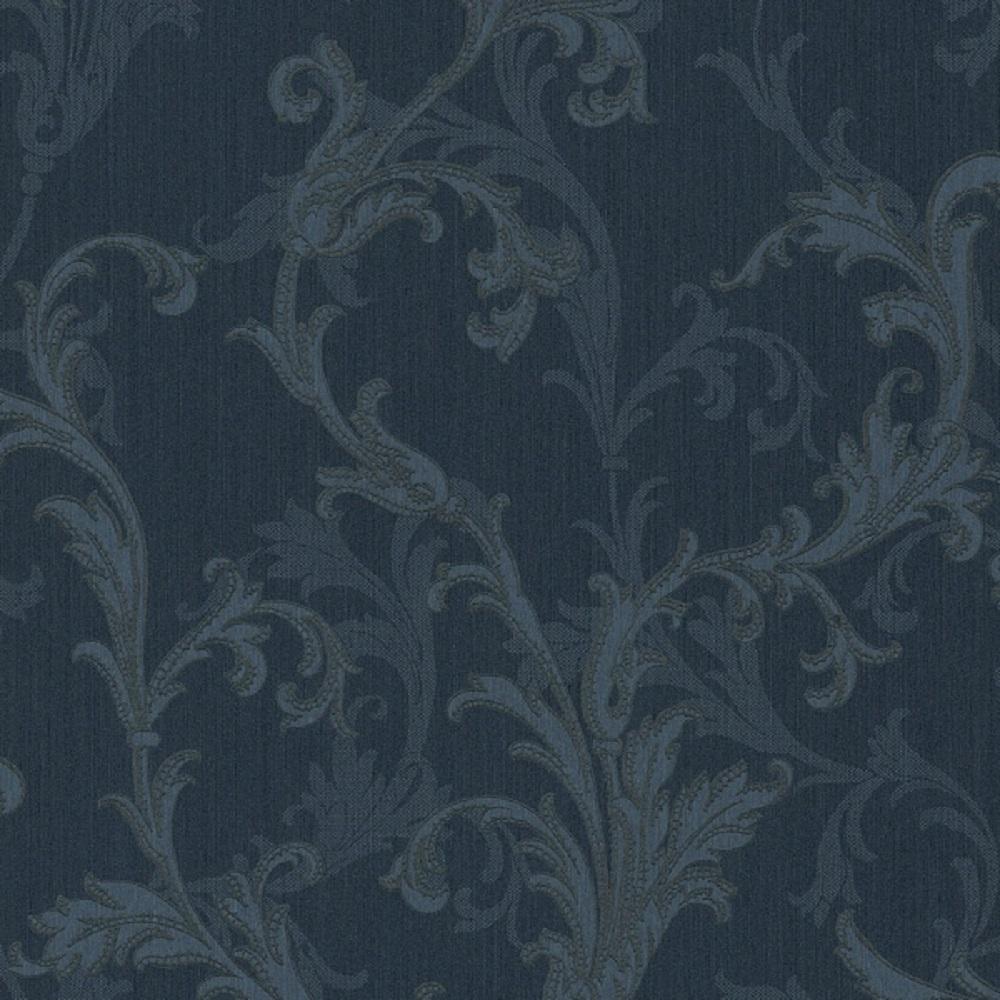 Casa Padrino baroque textile wallpaper blue 10.05 x 0.53 m