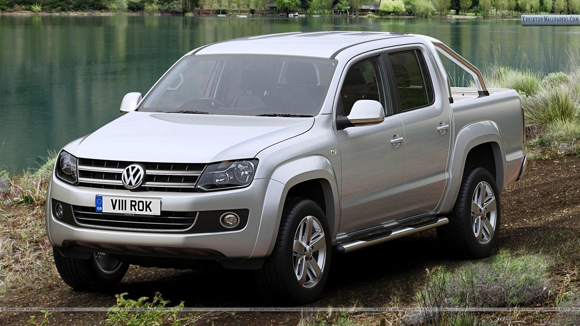 Volkswagen Amarok Near Lake Wallpaper