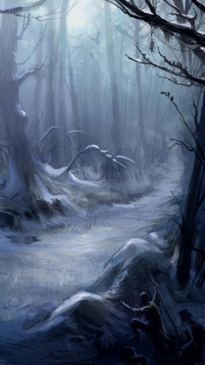 Scary Scary Forest Wallpaper Phone Free Wallpaper