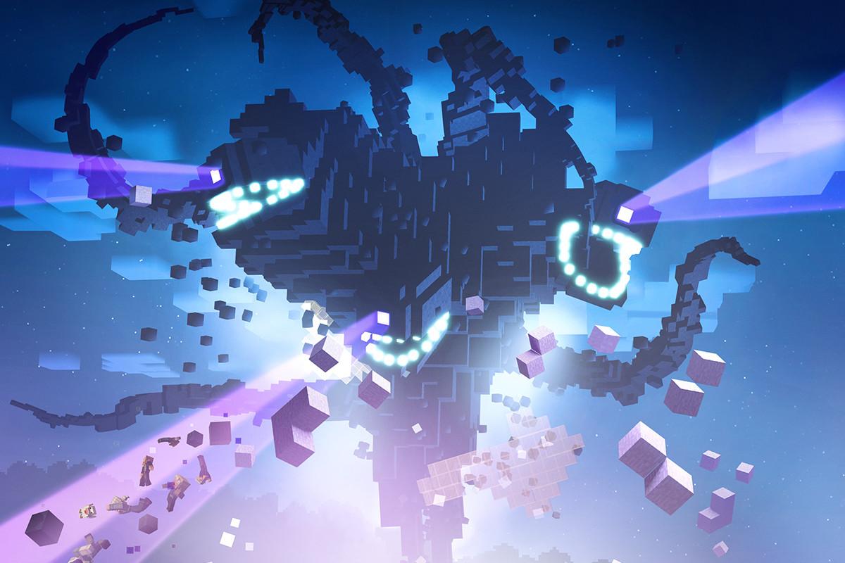 Download Minecraft Floating Wither Storm Wallpaper